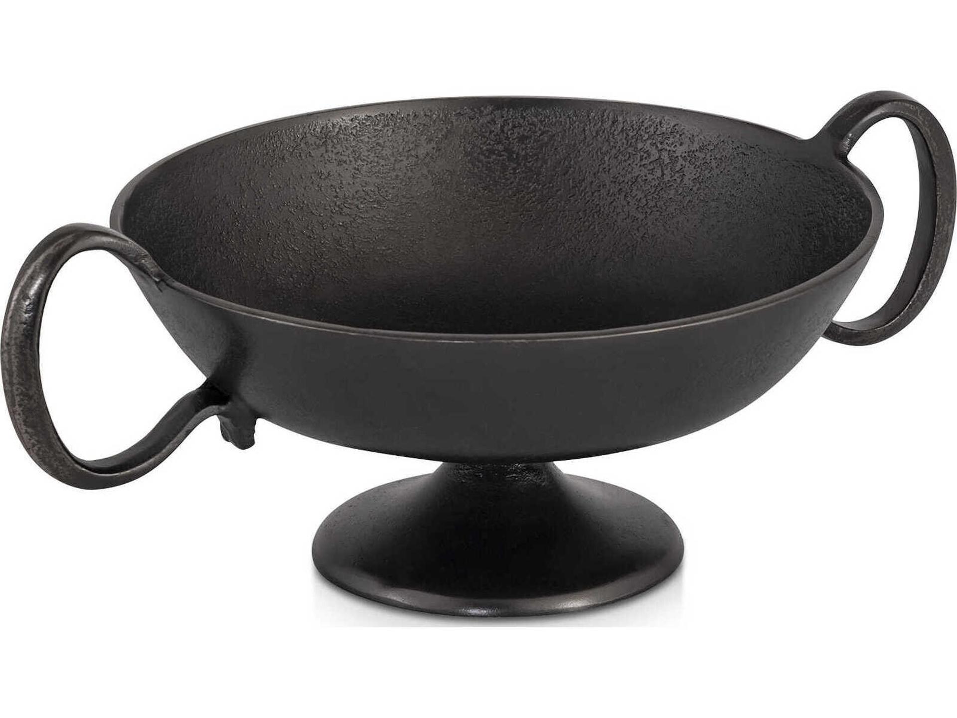 Floris Black Cast Aluminum Decorative Bowl
