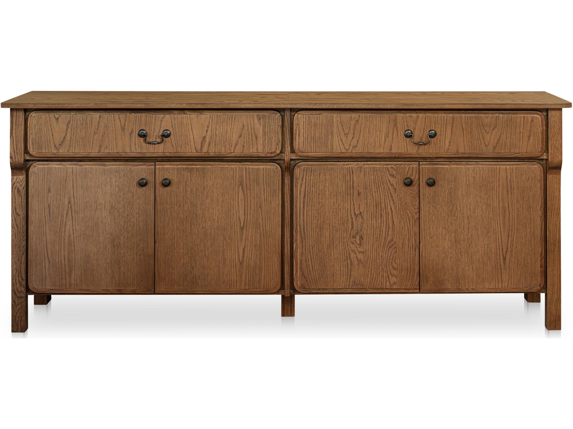 Caroline 78" Oak Wood Sideboard