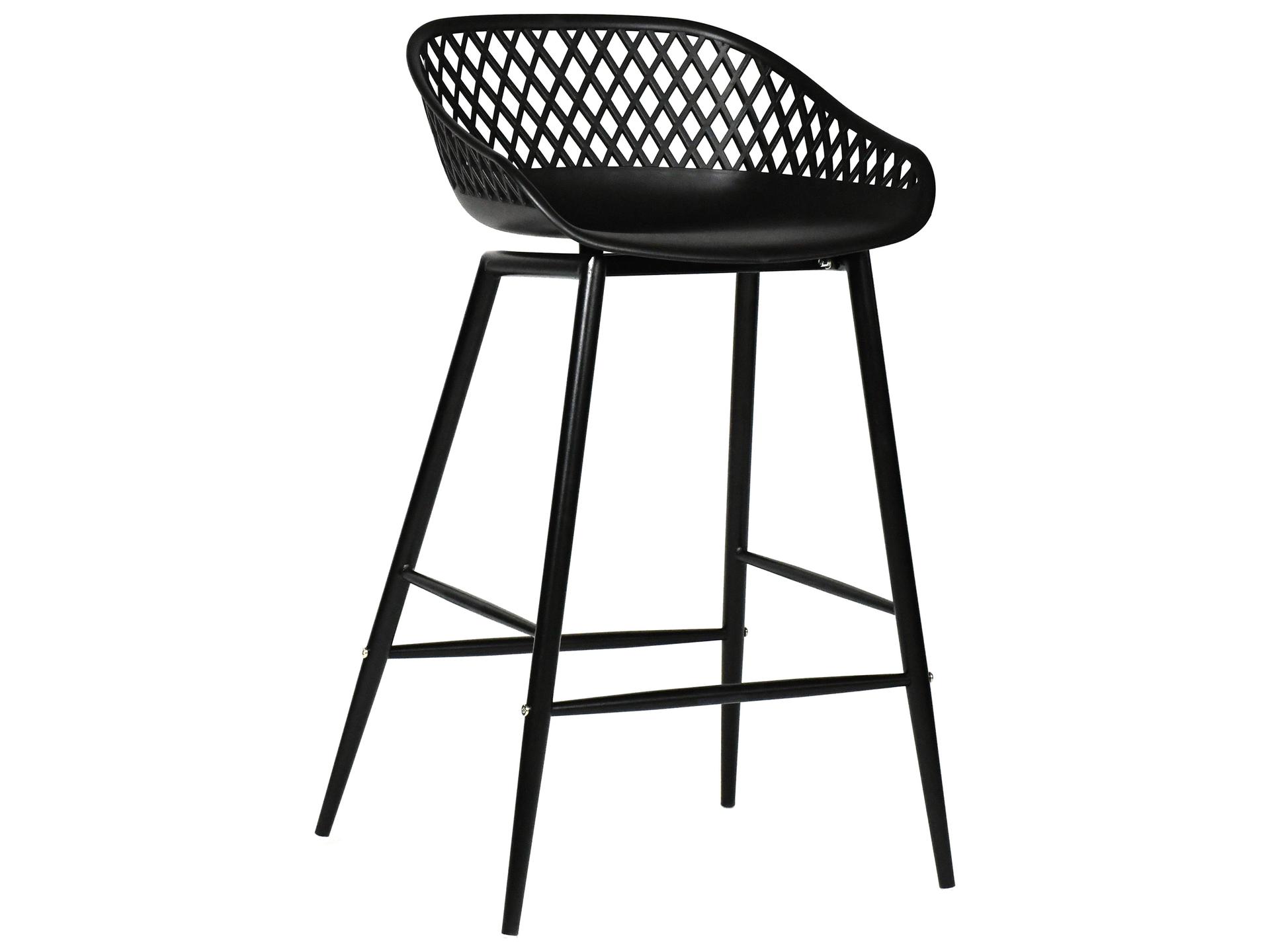 Piazza Black Counter Stool Set of 2