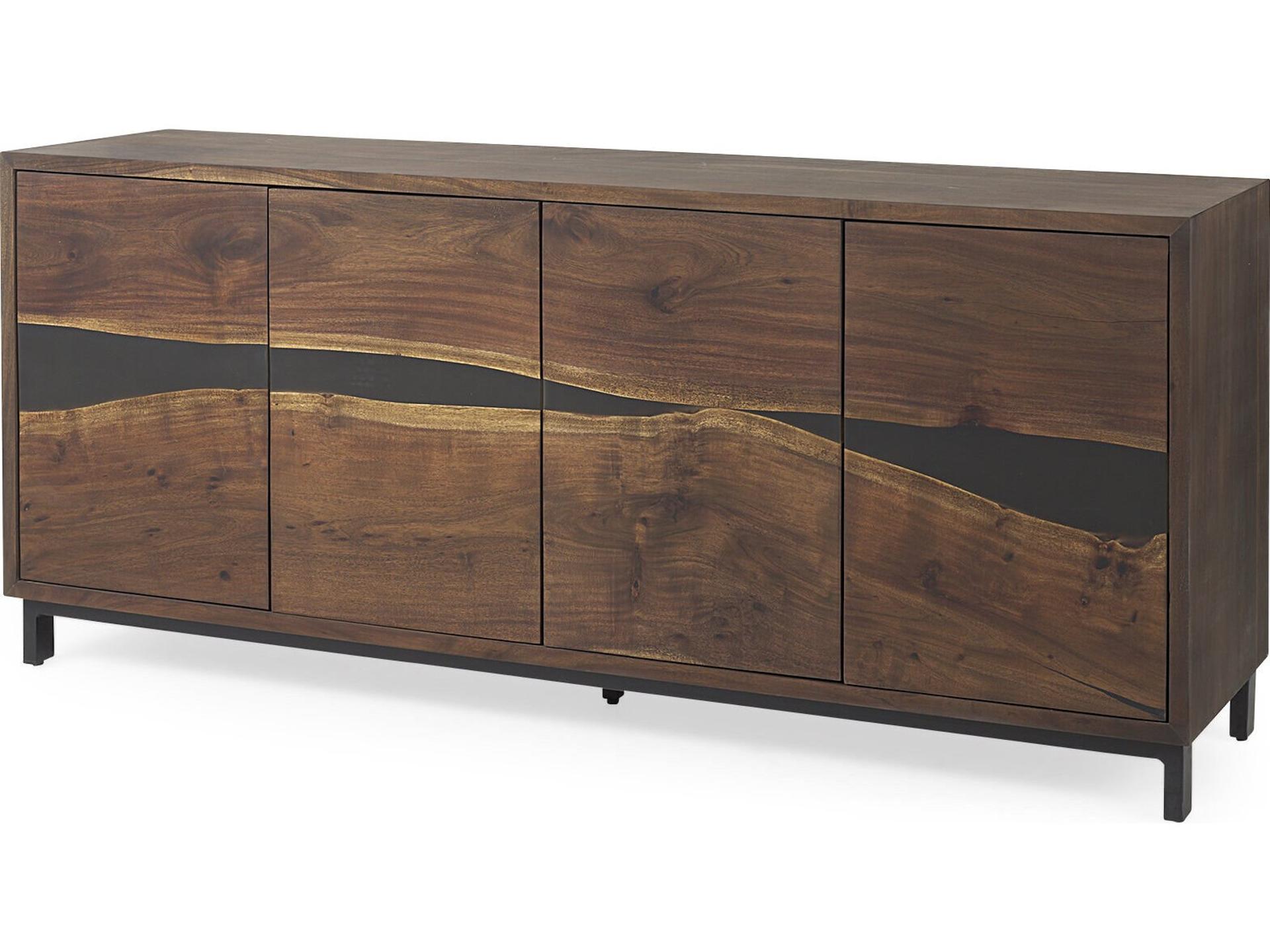 Hemlock 69L x 18W x 30H Brown Wood Sideboard