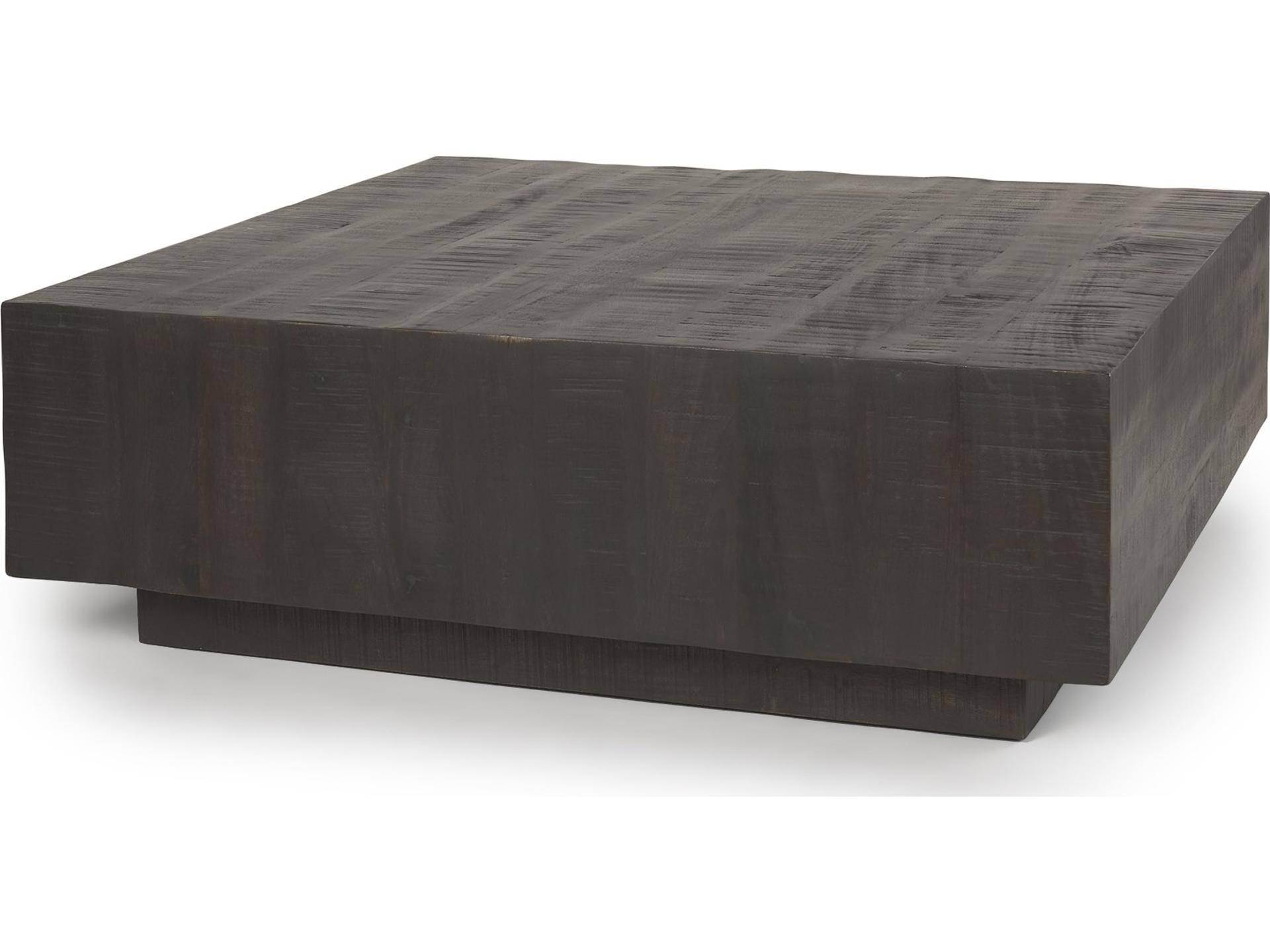 Hayden Dark Brown Wood Square Coffee Table