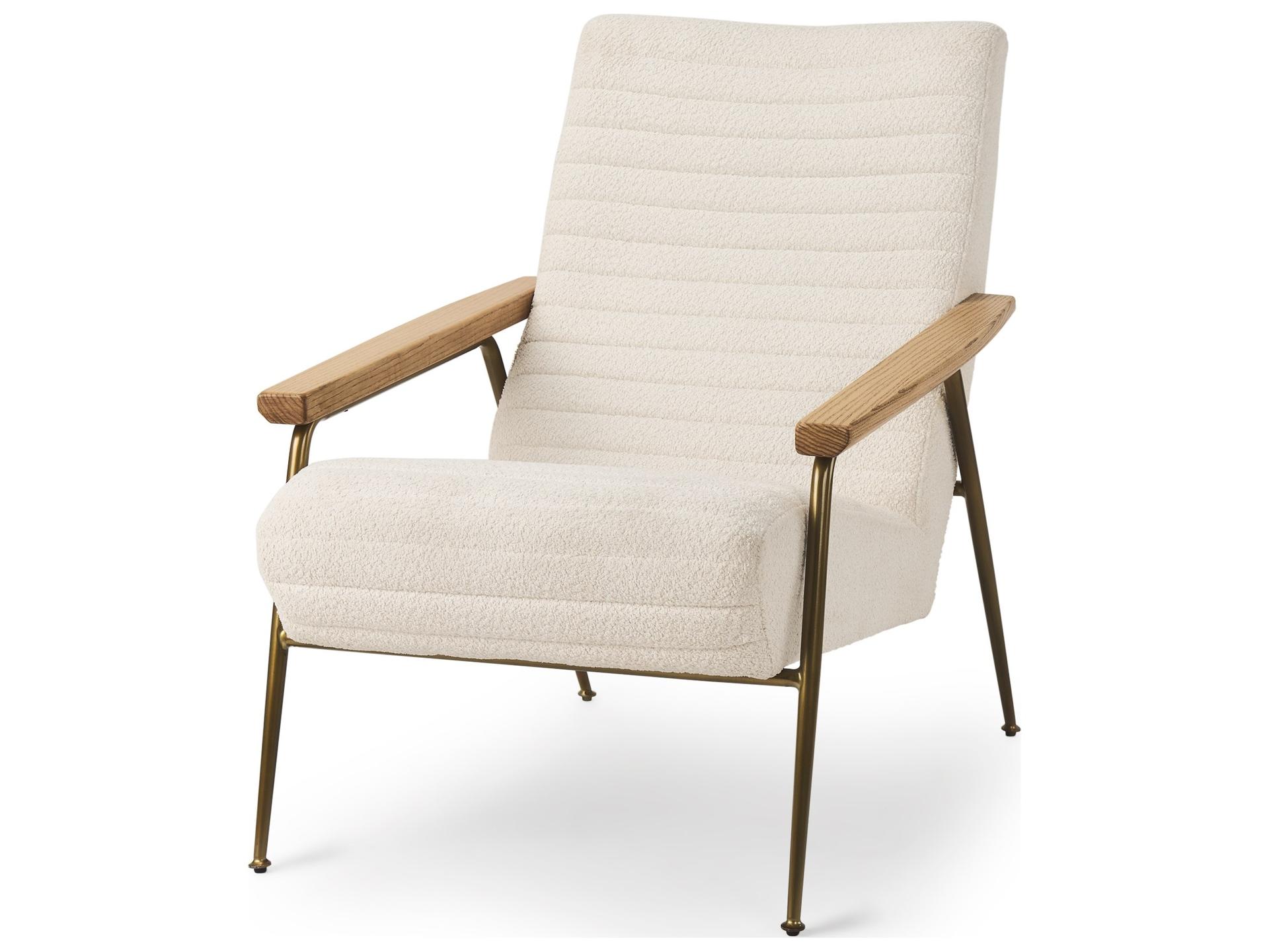Grosjean Cream Boucle Accent Chair