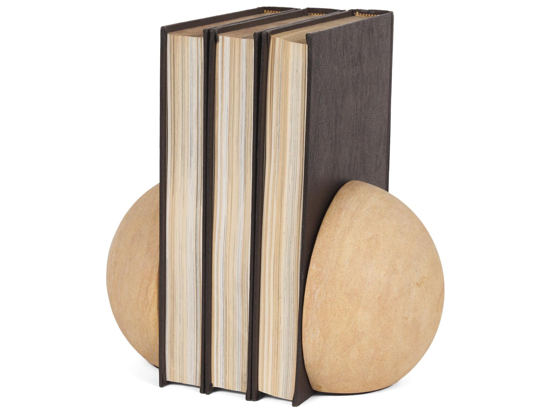 Rahmi Sandstone Orb Bookends