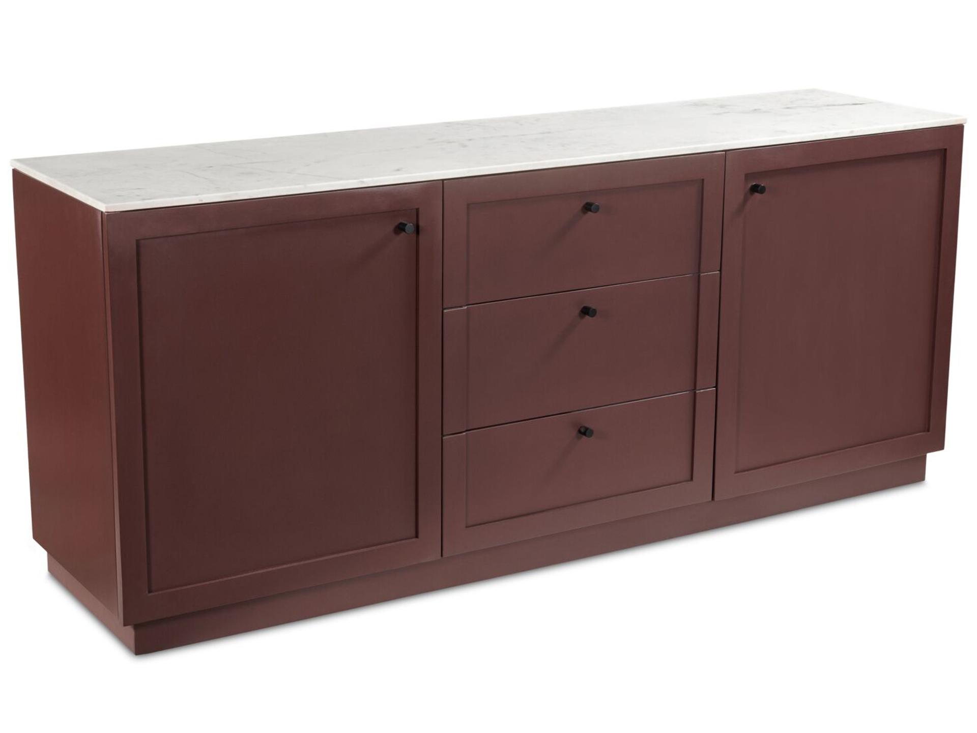 Nadine 78" Mango Wood Red Sideboard