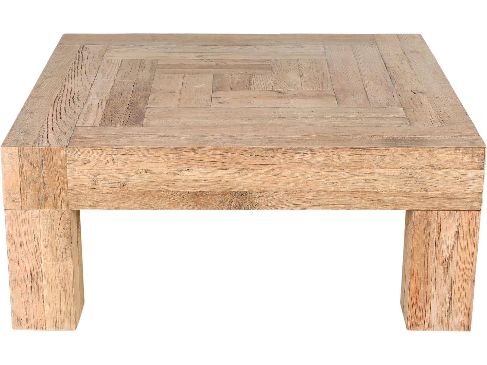 Evander Square Coffee Table Reclaimed Oak