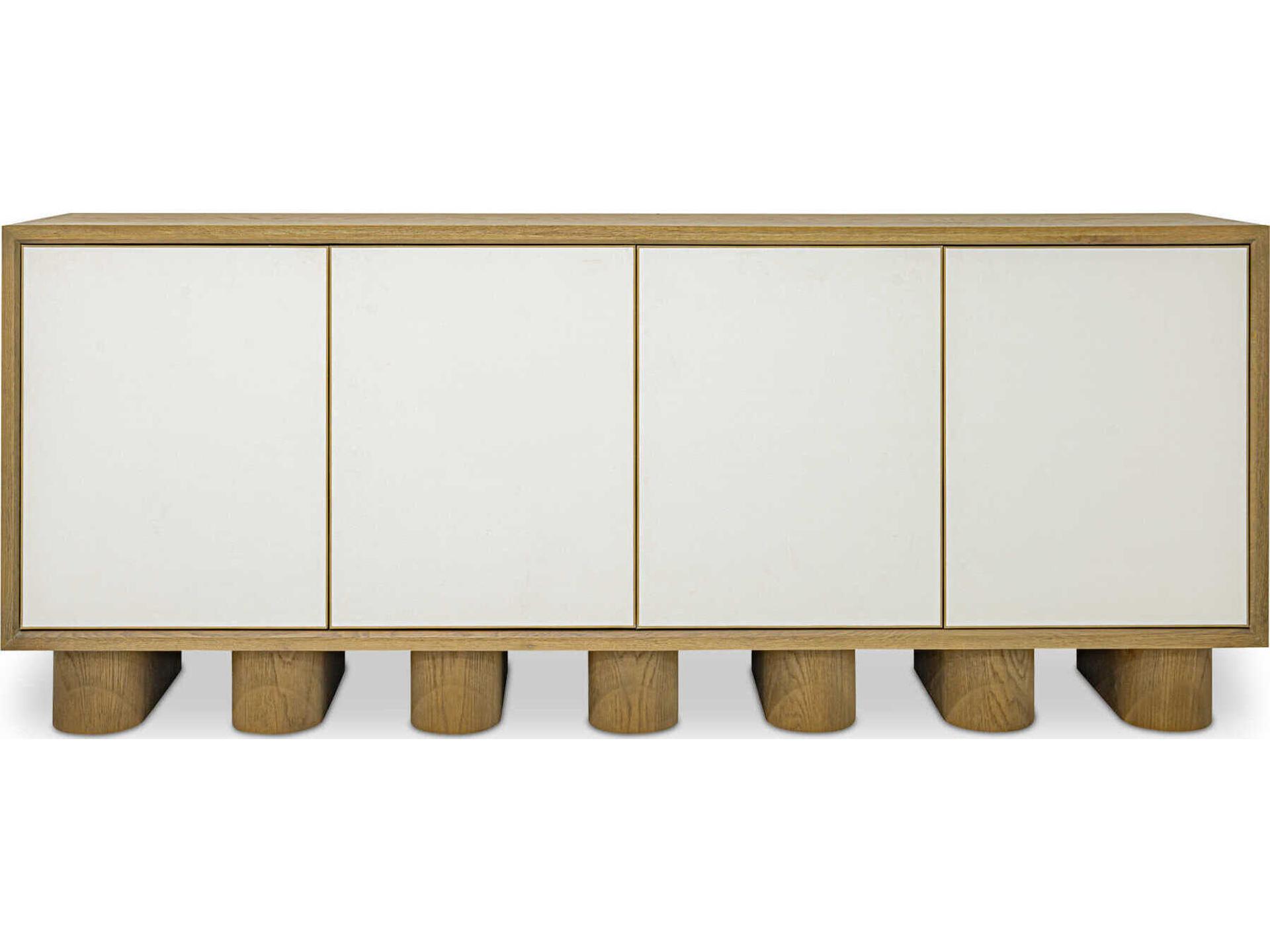 Marcelle 80" Oak Wood Natural Sideboard