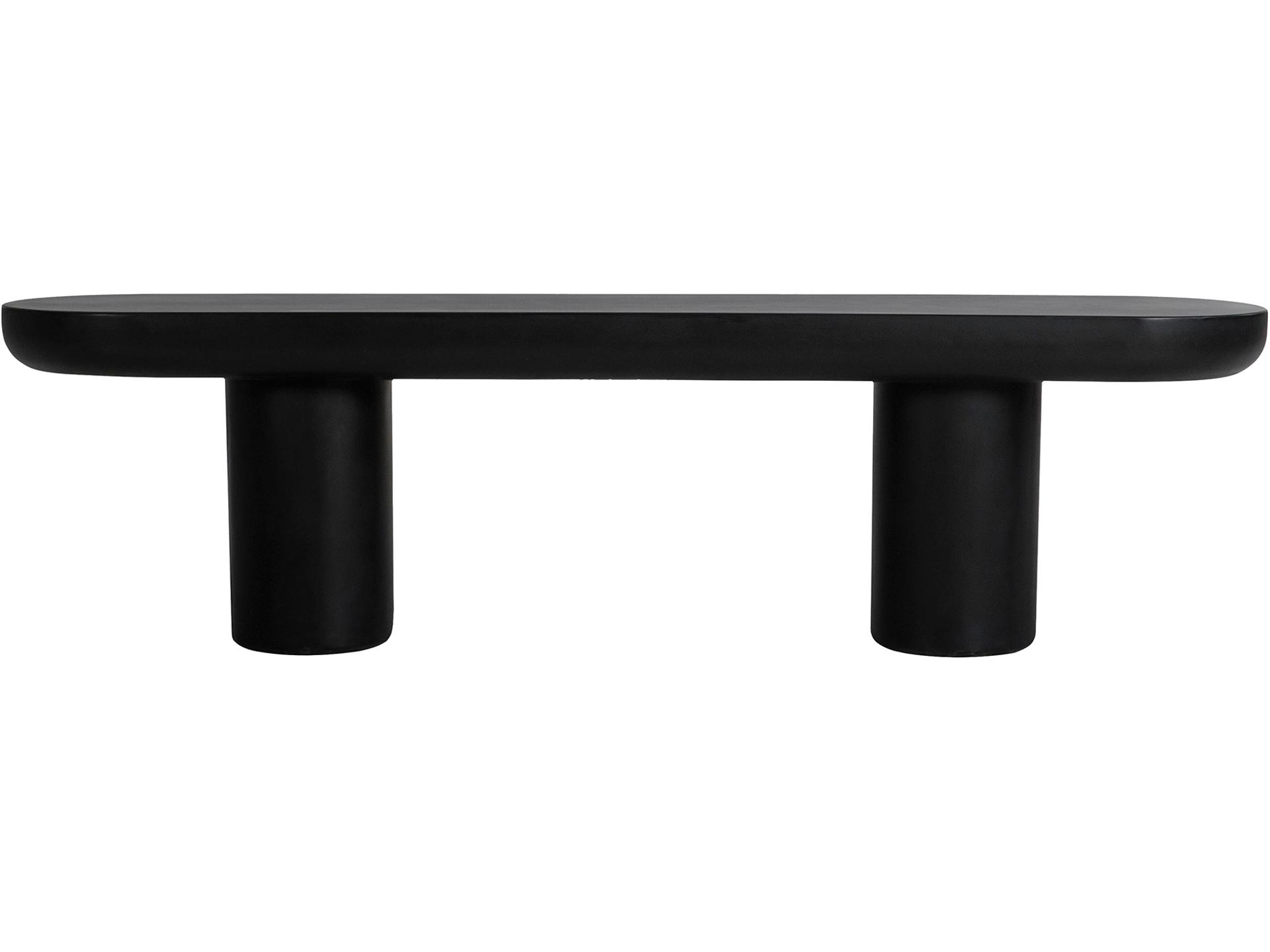 Rocca Dining Bench Black Indoor Outdoor