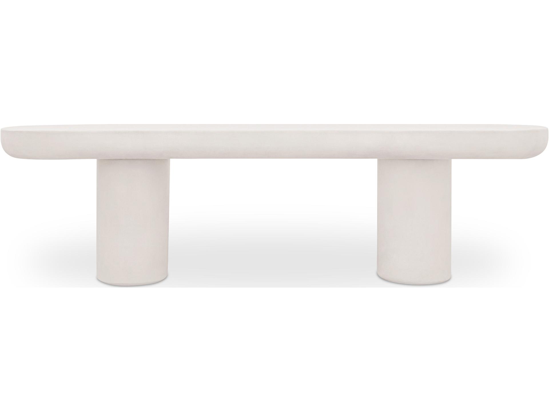 Rocca White Accent Bench
