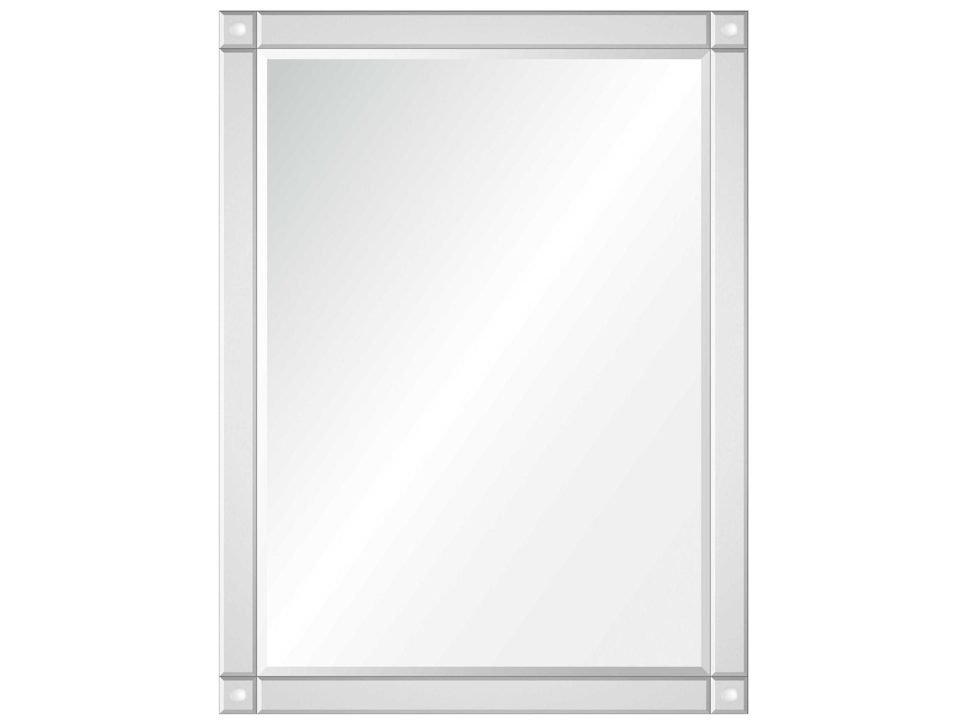 Rectangular Wall Mirror in Black Nickel