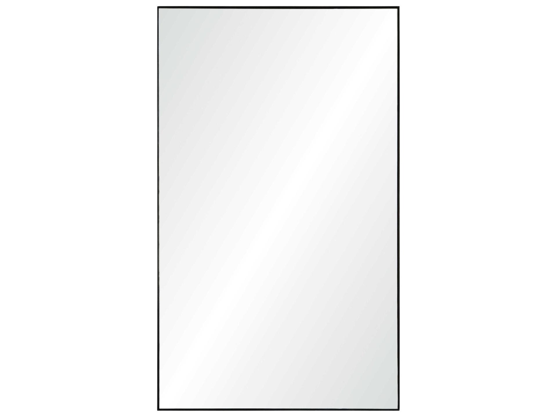 Rectangular Wall Mirror in Black Nickel