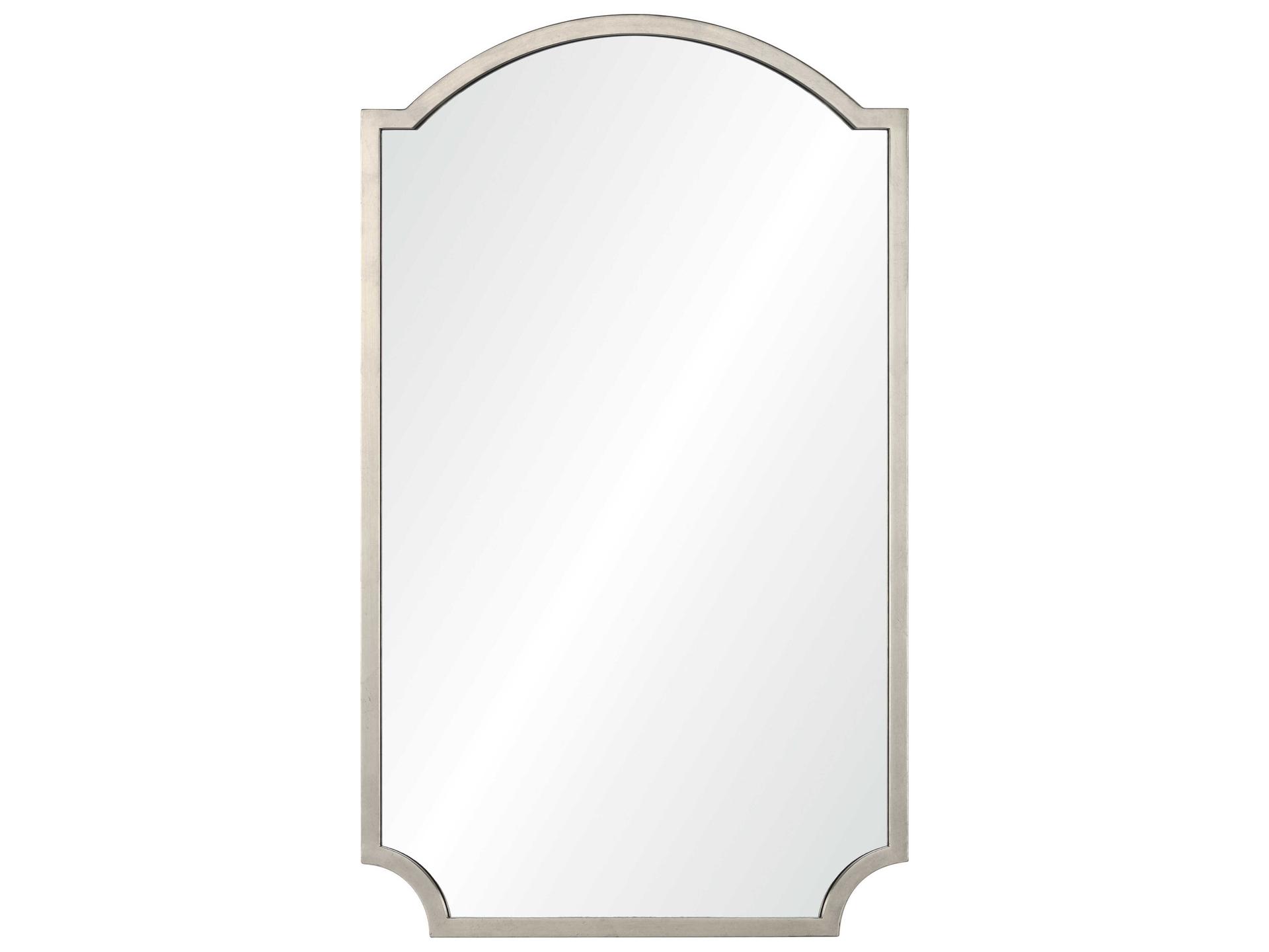 Antiqued Silver Leaf Wall Mirror