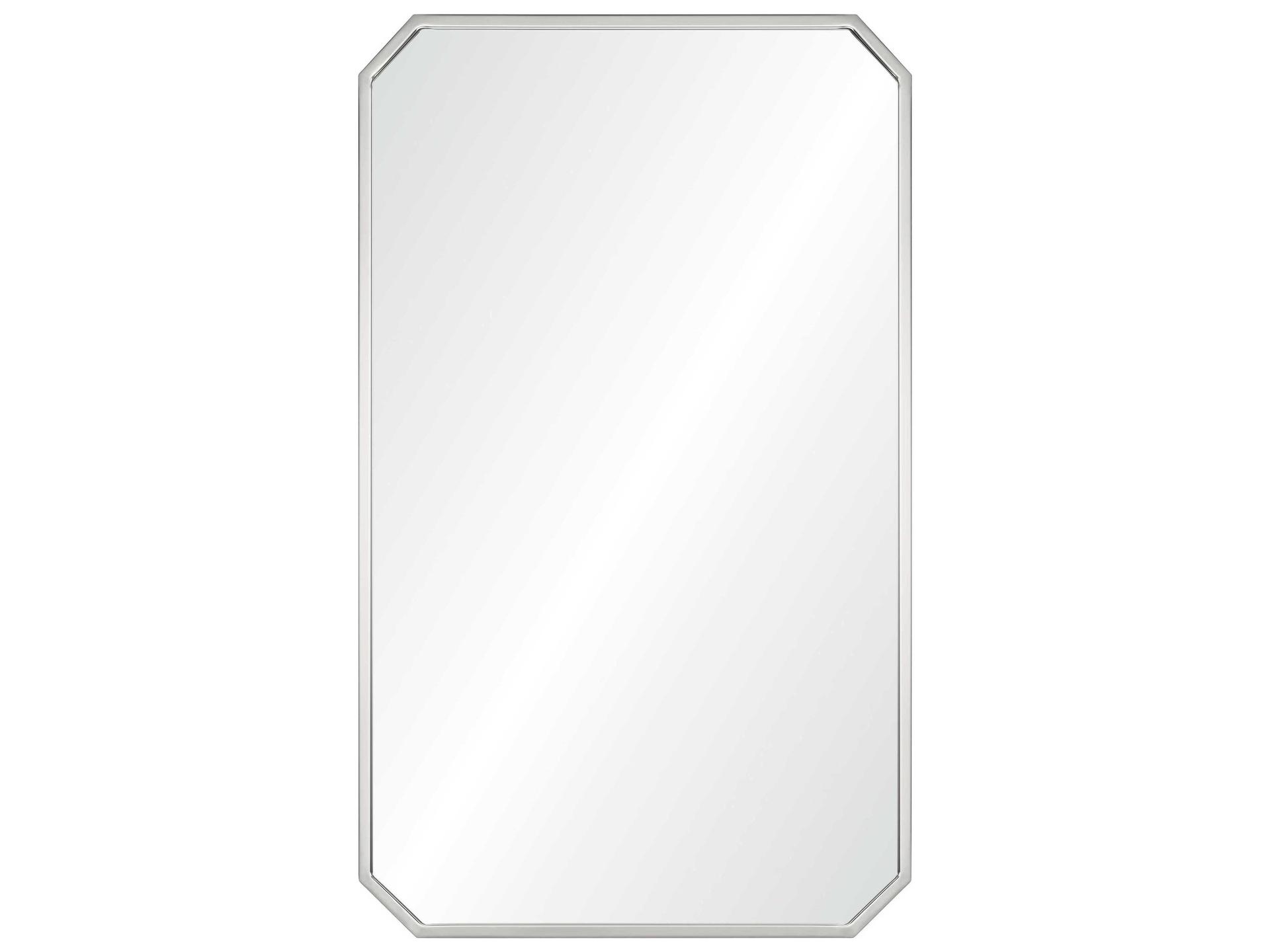 Polished Stainless Steel Rectangular Wall Mirror