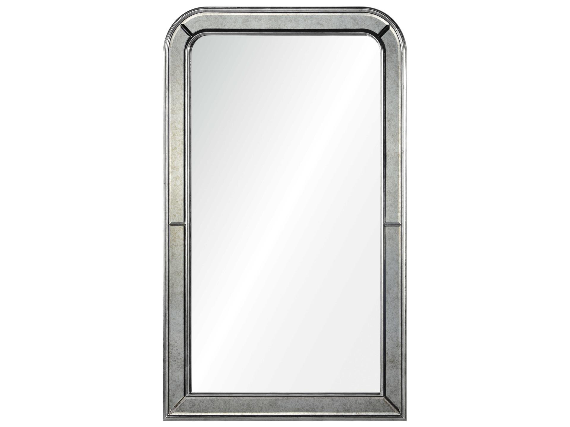 Barclay Butera Distressed Silver Leaf Wall Mirror