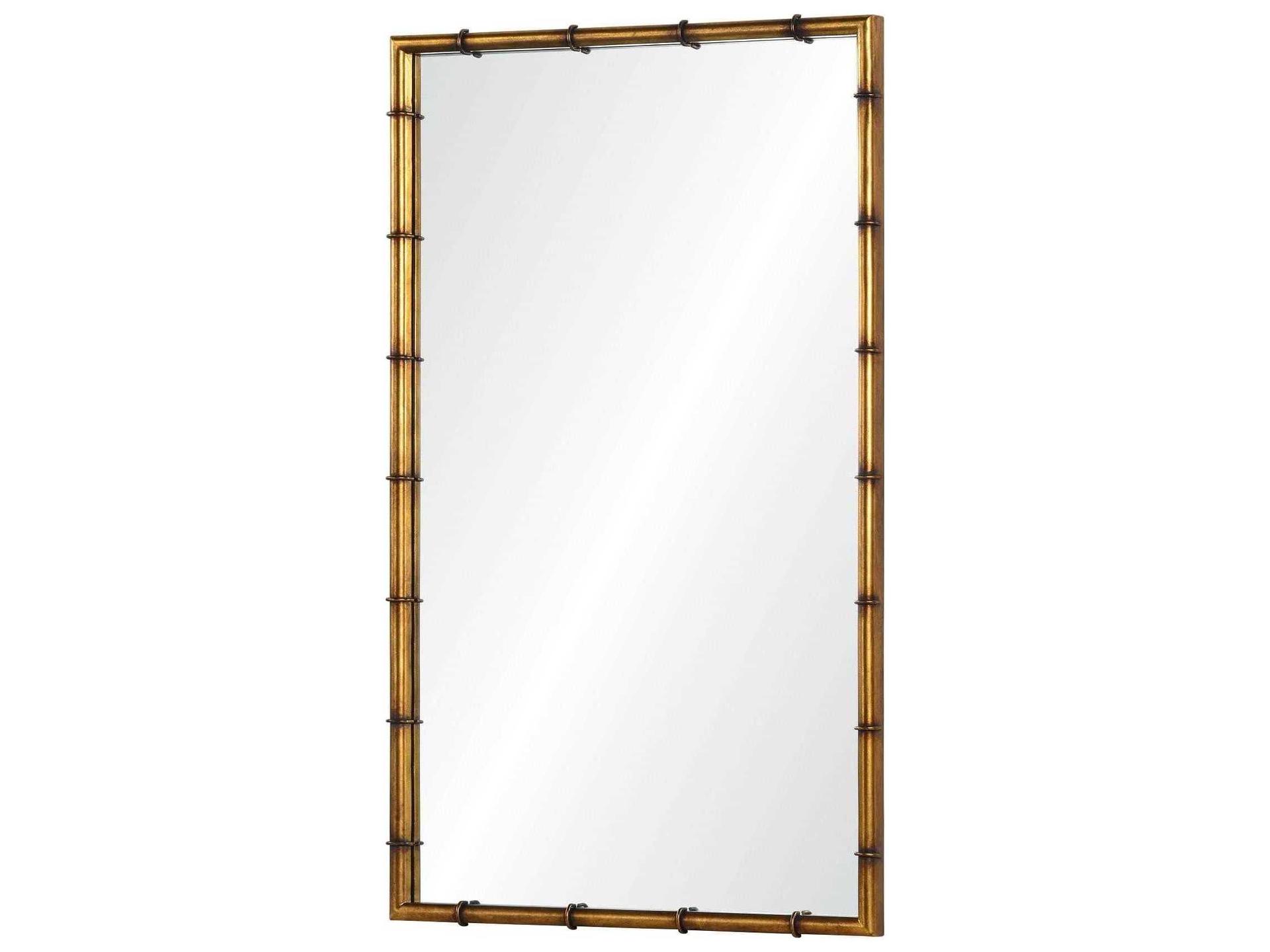 Mirror Home Barclay Butera Gold Leaf Rectangular Wall Mirror