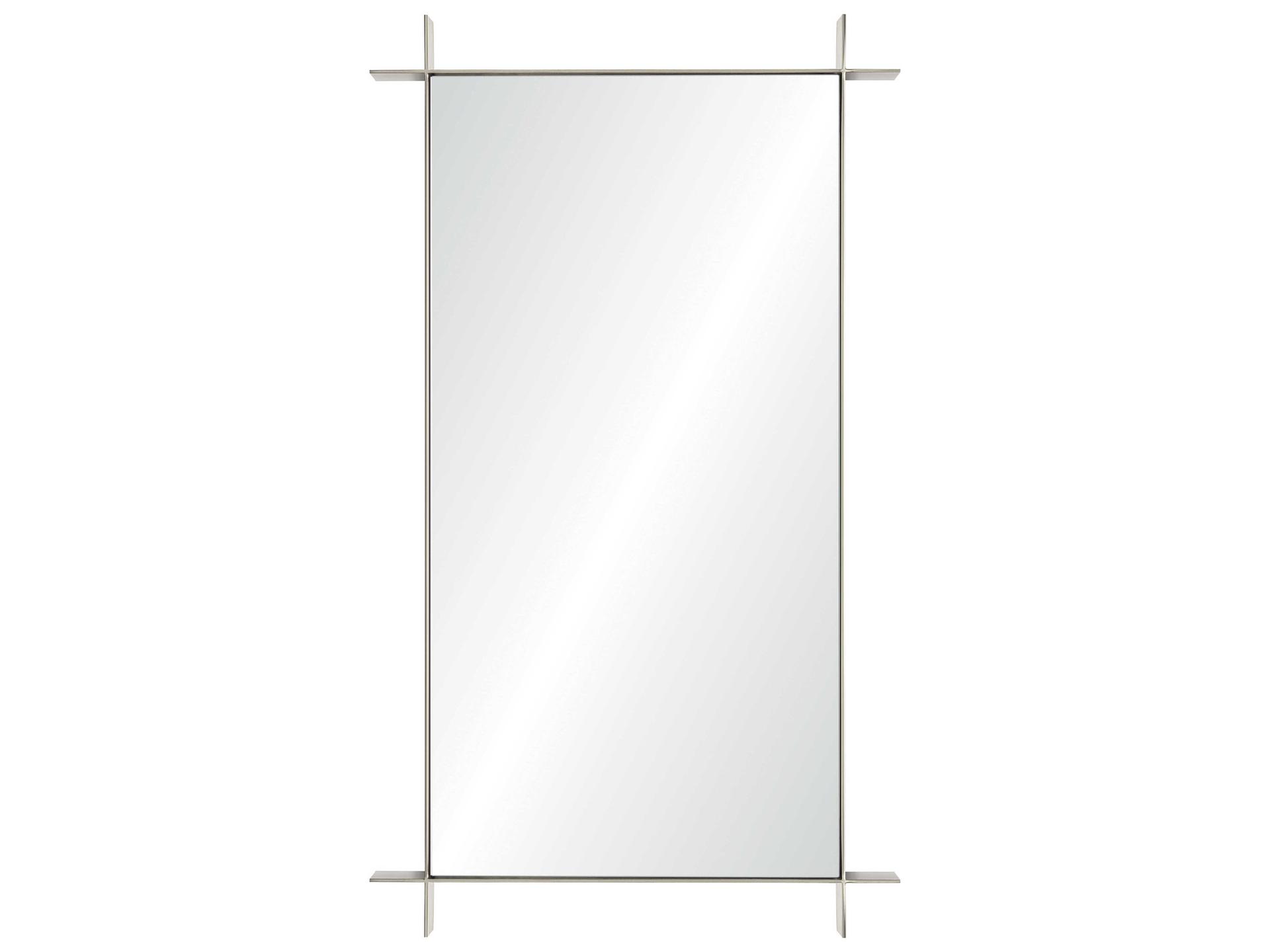 Barclay Butera Polished Stainless Steel Rectangular Wall Mirror