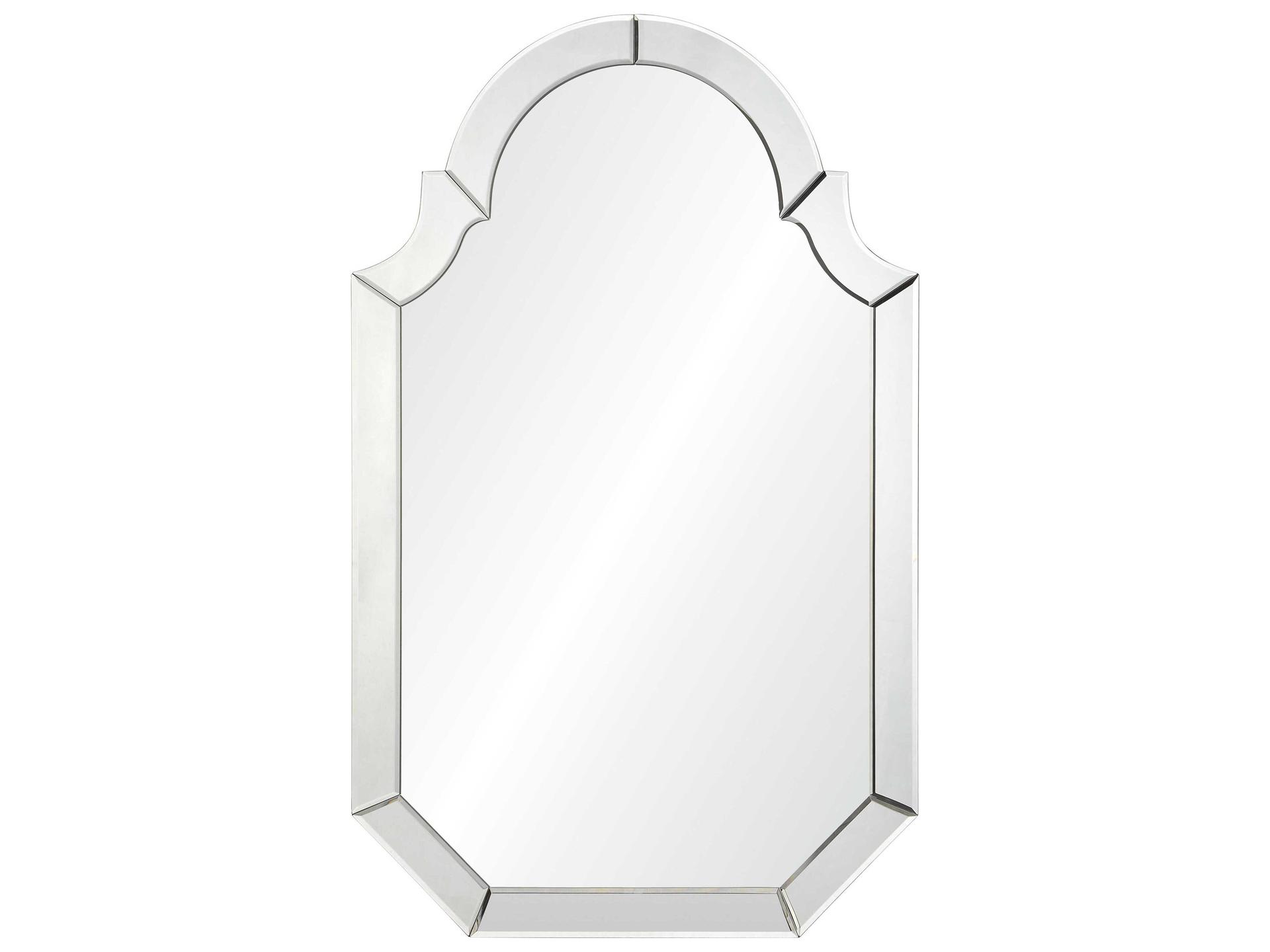 Bunny Williams Arched Framed Wall Mirror in Mirrored Finish
