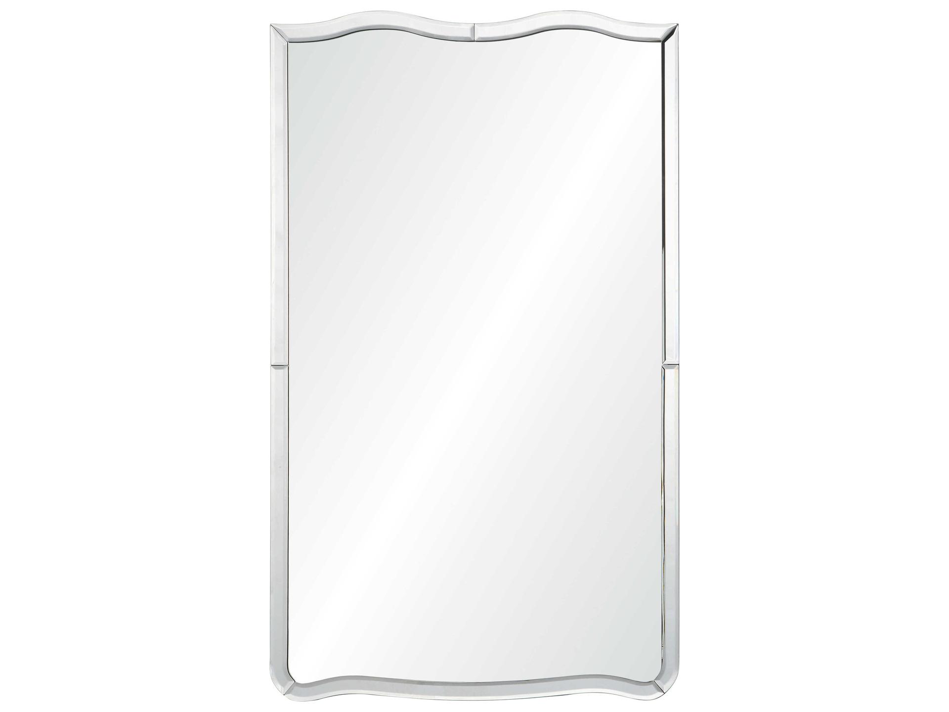 Celerie Kemble Vincent Beveled Wall Mirror with Hand Cut Frame
