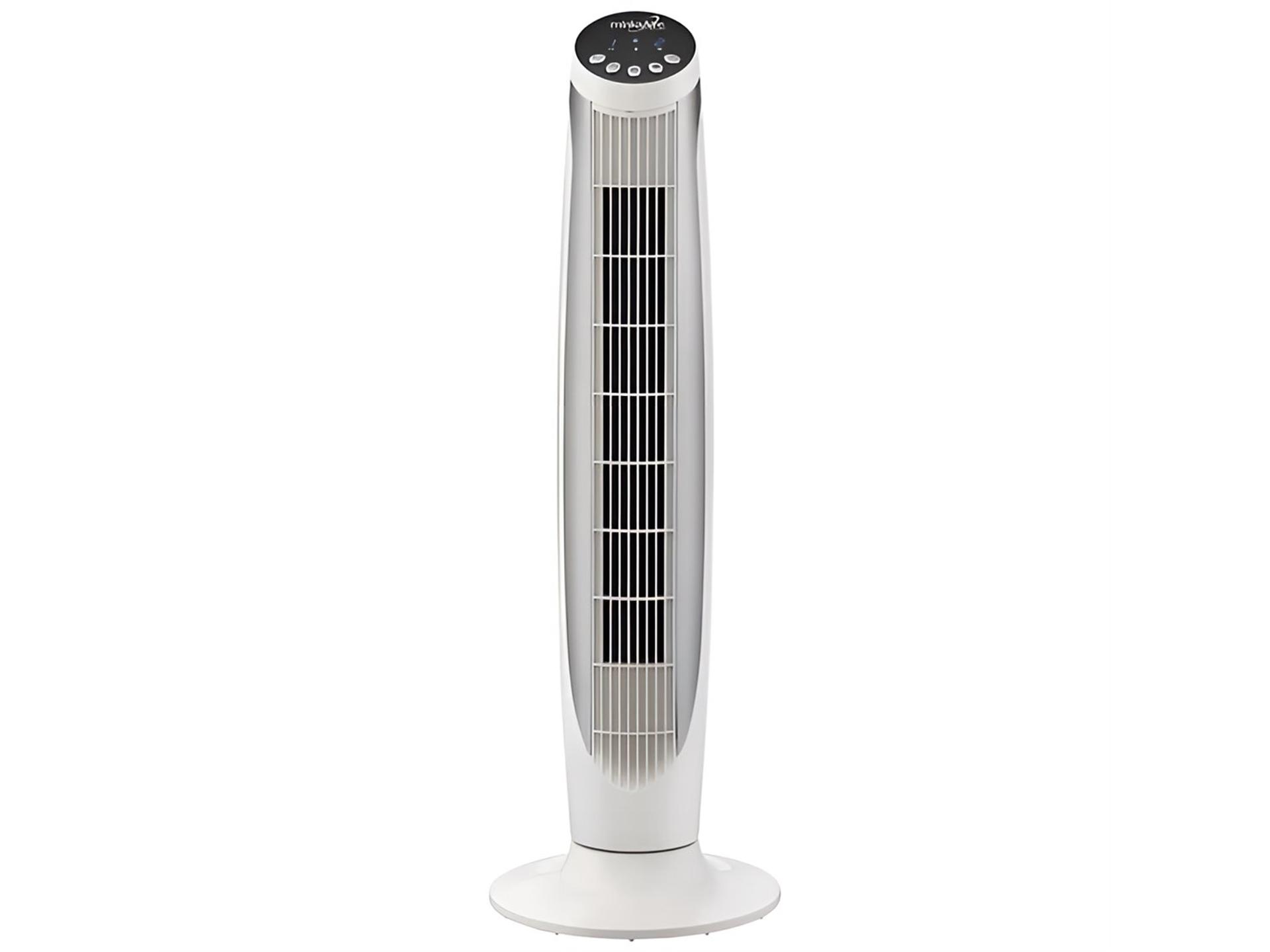 F301 Oscillating Tower Fan in White