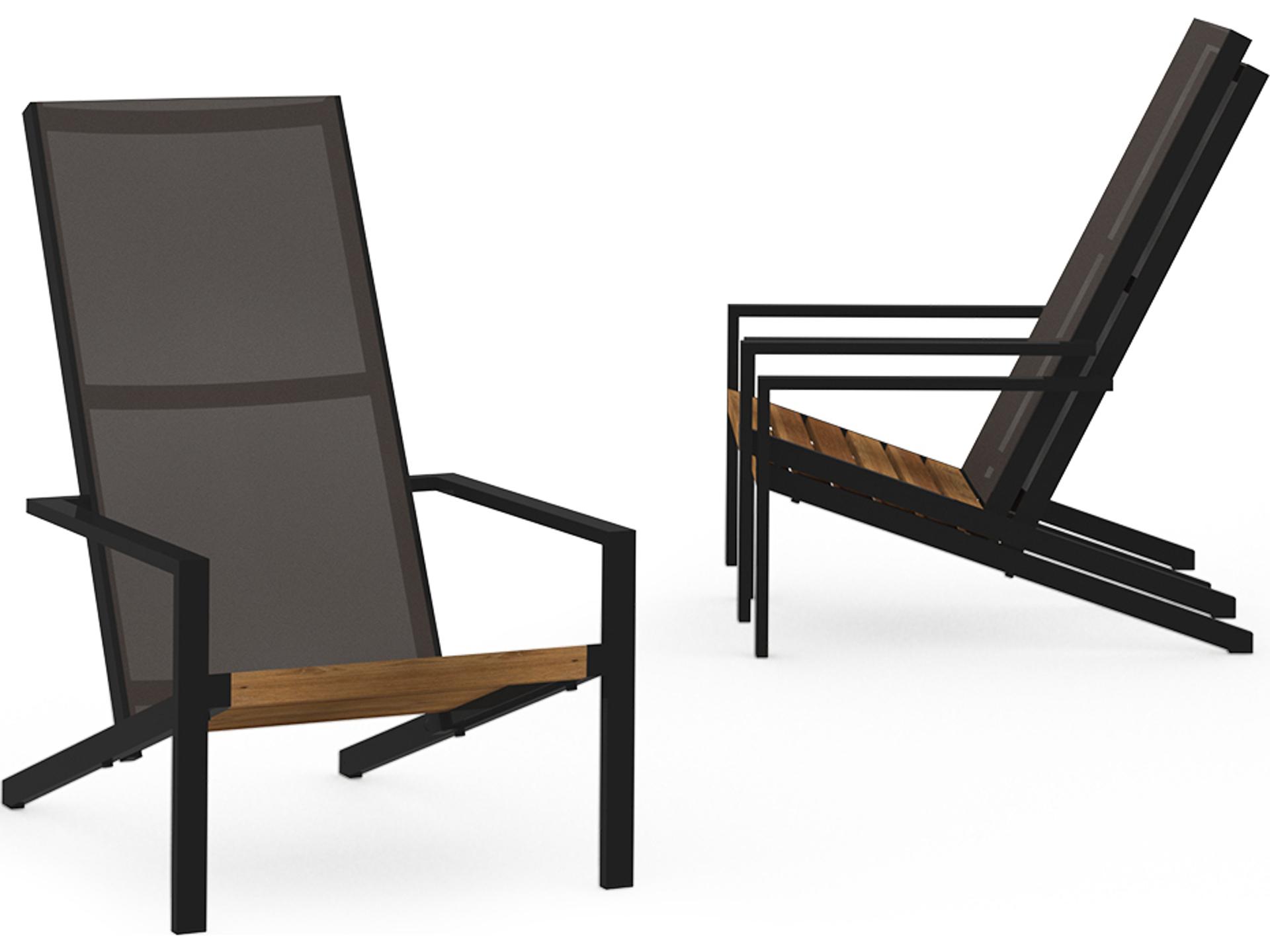 MamaGreen Bondi Quick Ship Sling Aluminum Teak Adirondack