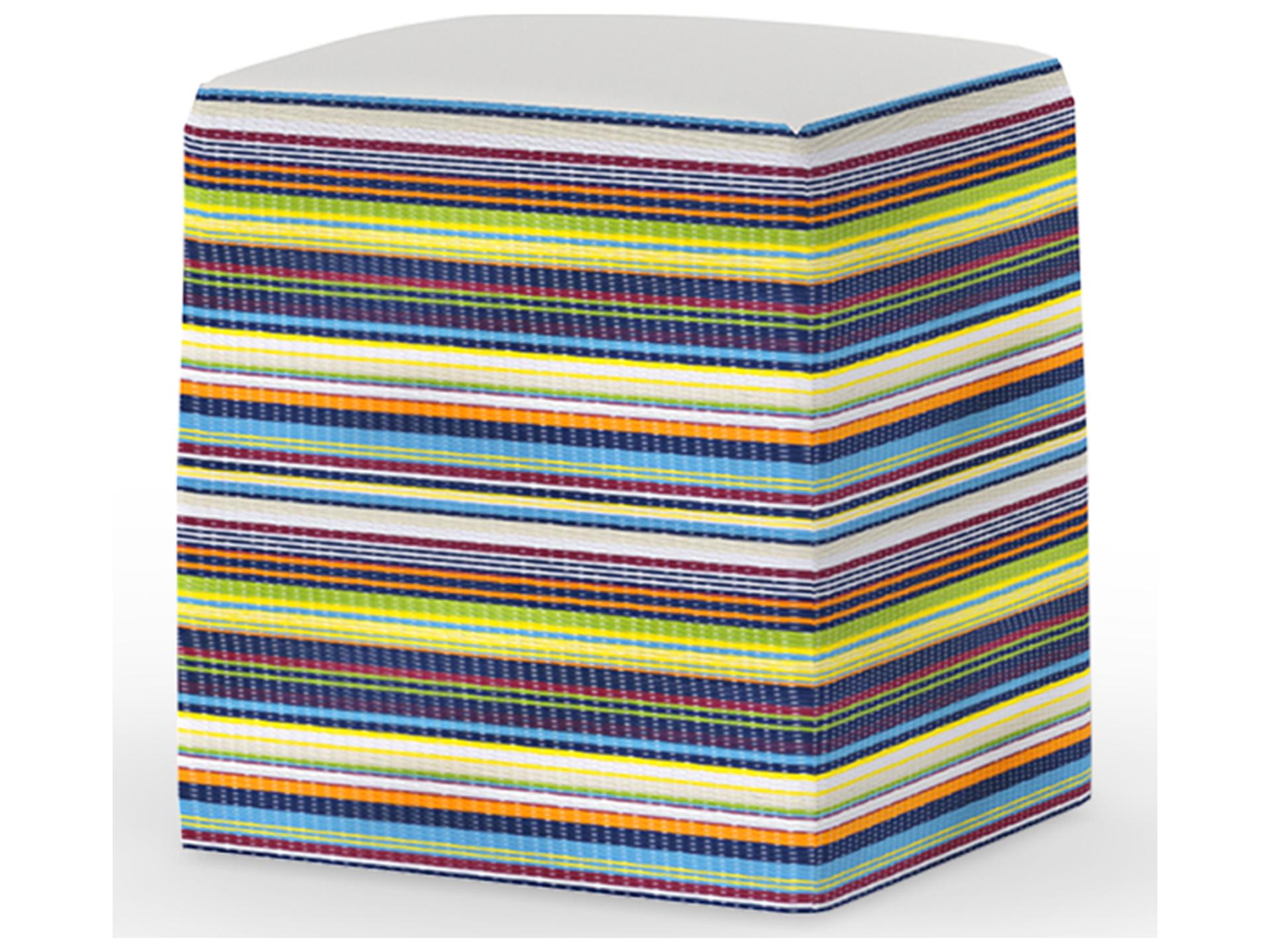 MamaGreen Stripe Fabric Cushion Dining Stool