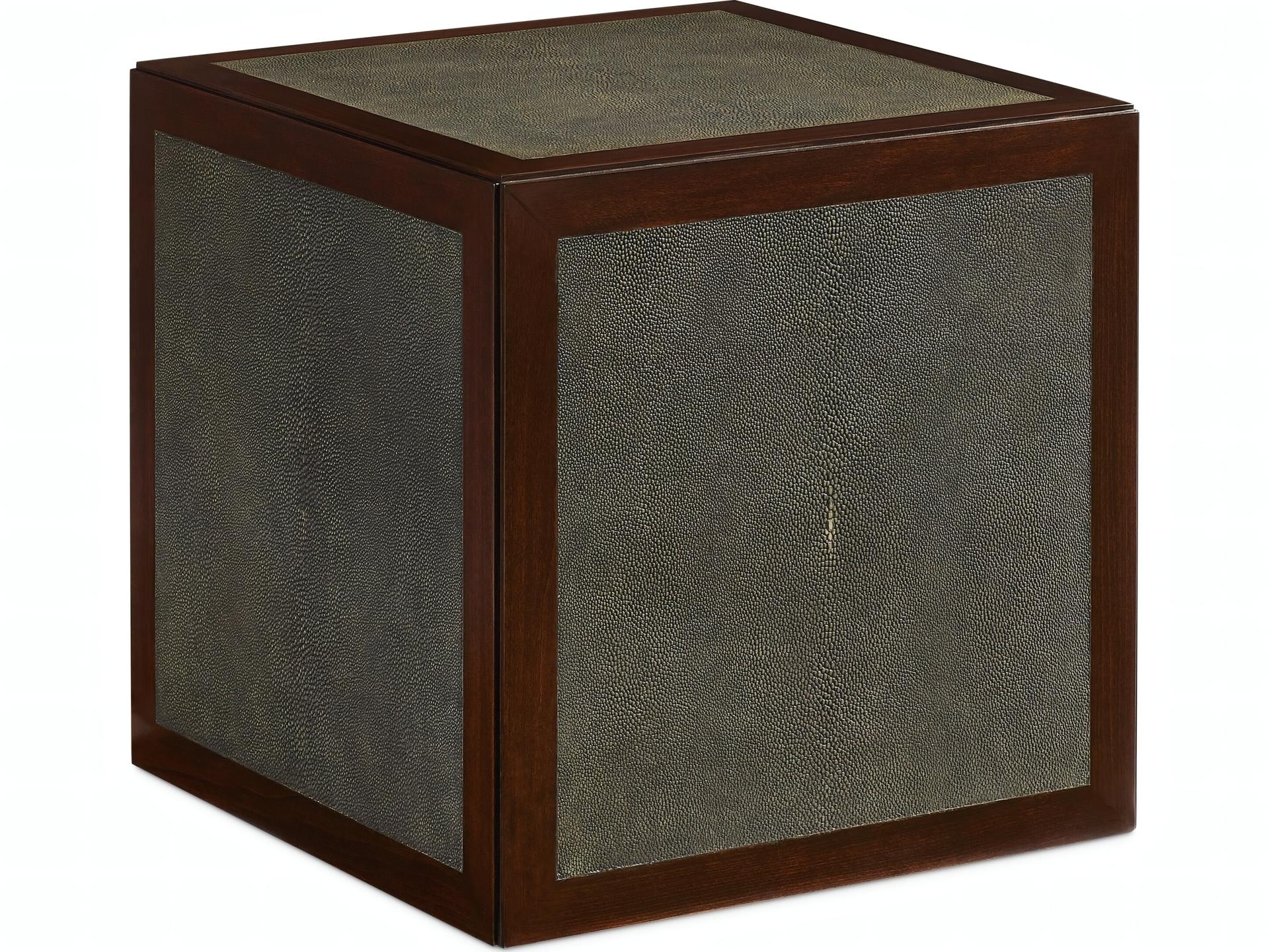Hanover Square Square Leather Coffee Table