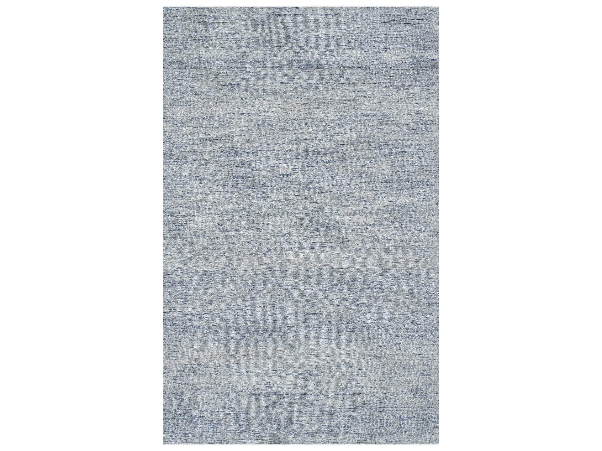 James Hand-Tufted Wool Area Rug in Light Blue