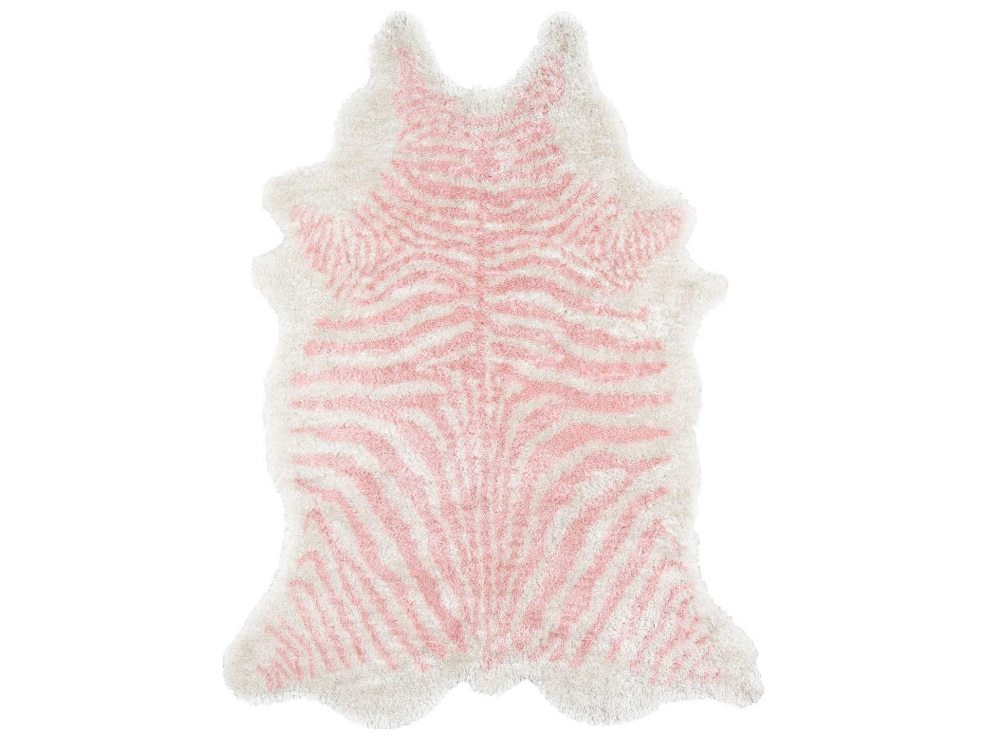 Novogratz Kalahari Animal Print Hand Tufted Area Rug in Pink