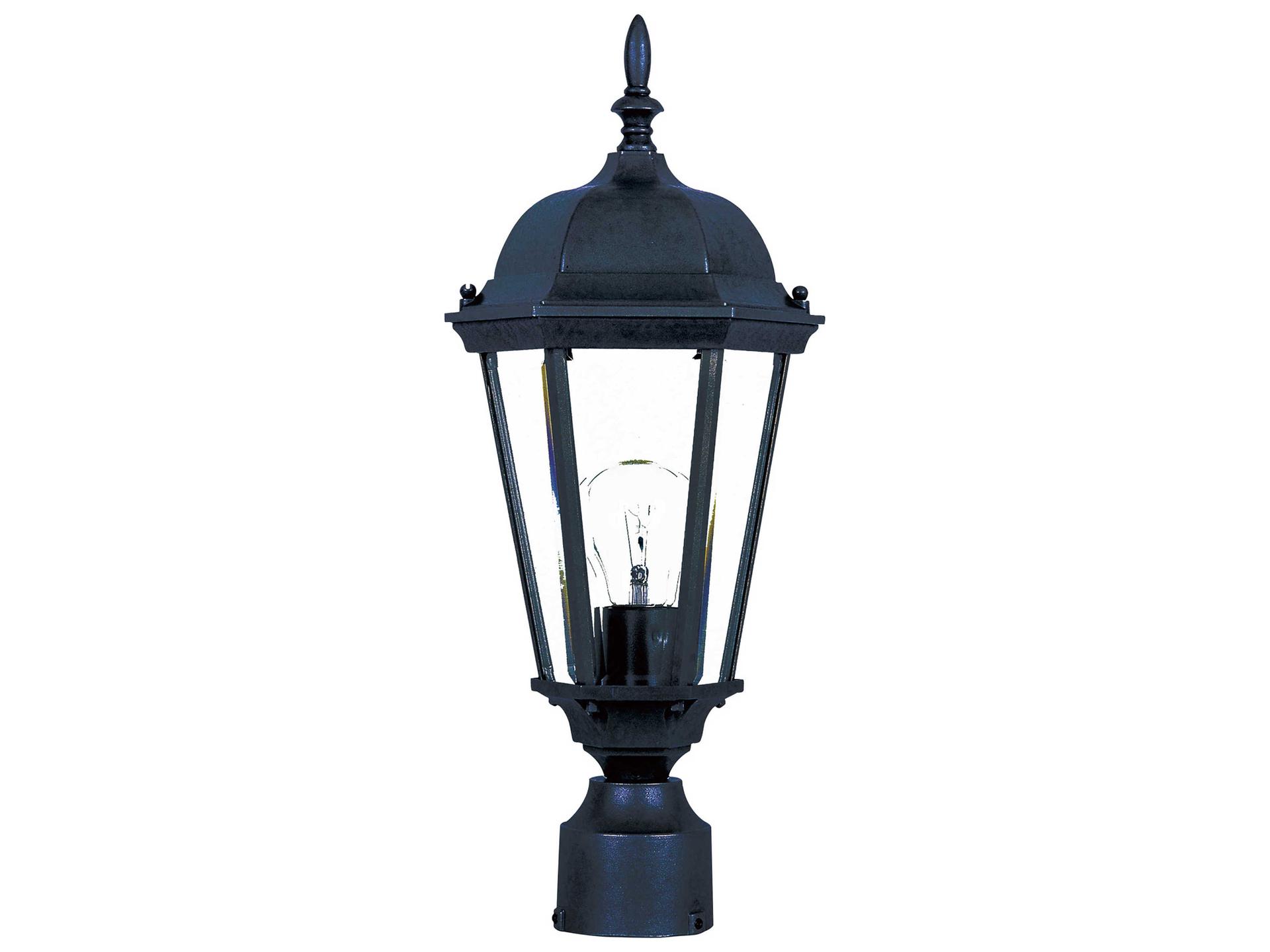 Westlake & Clear Glass Incnadescent Outdoor Post Light