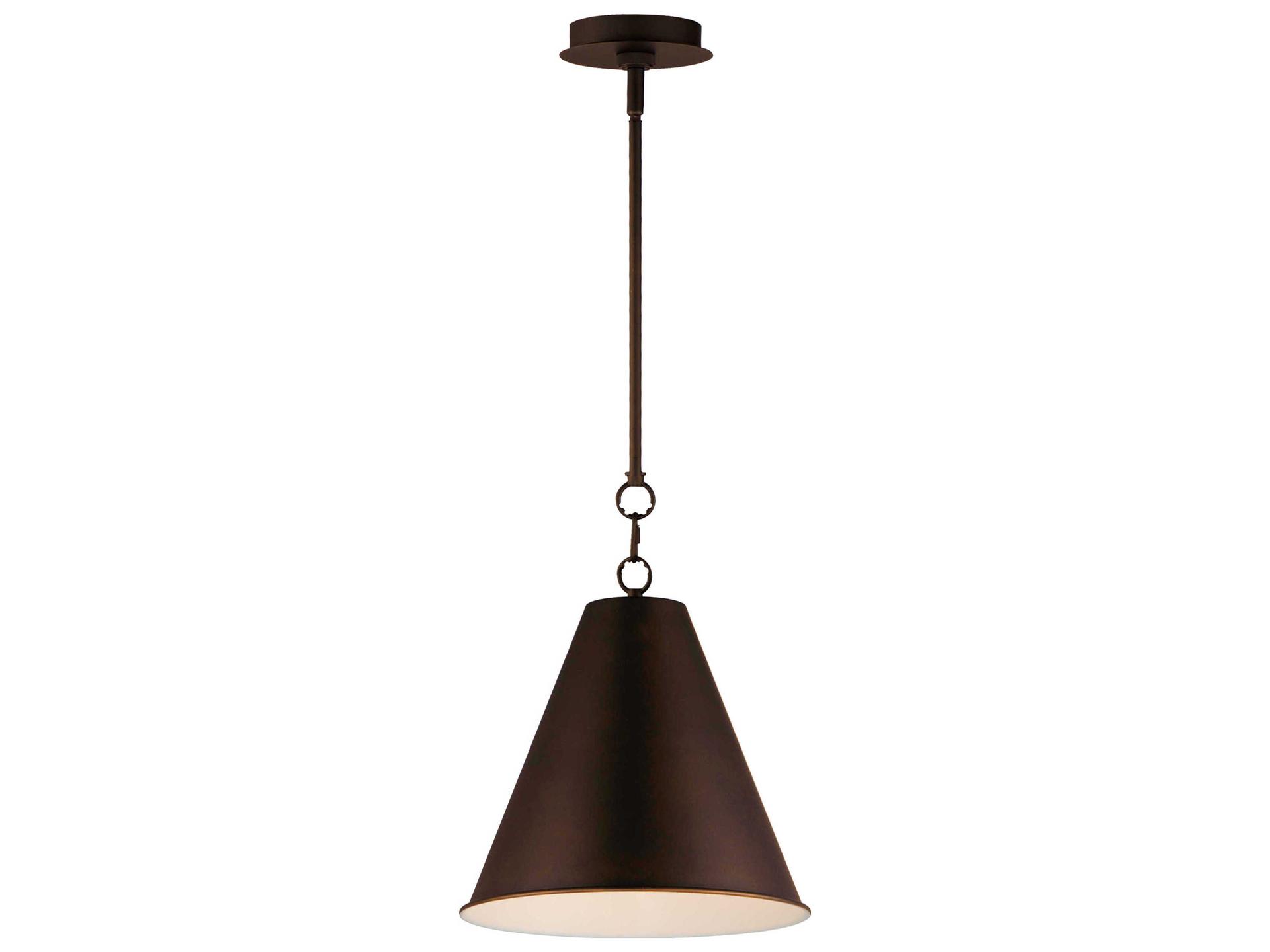 Veritas 1-Light Cone Mini Pendant in Chestnut Bronze