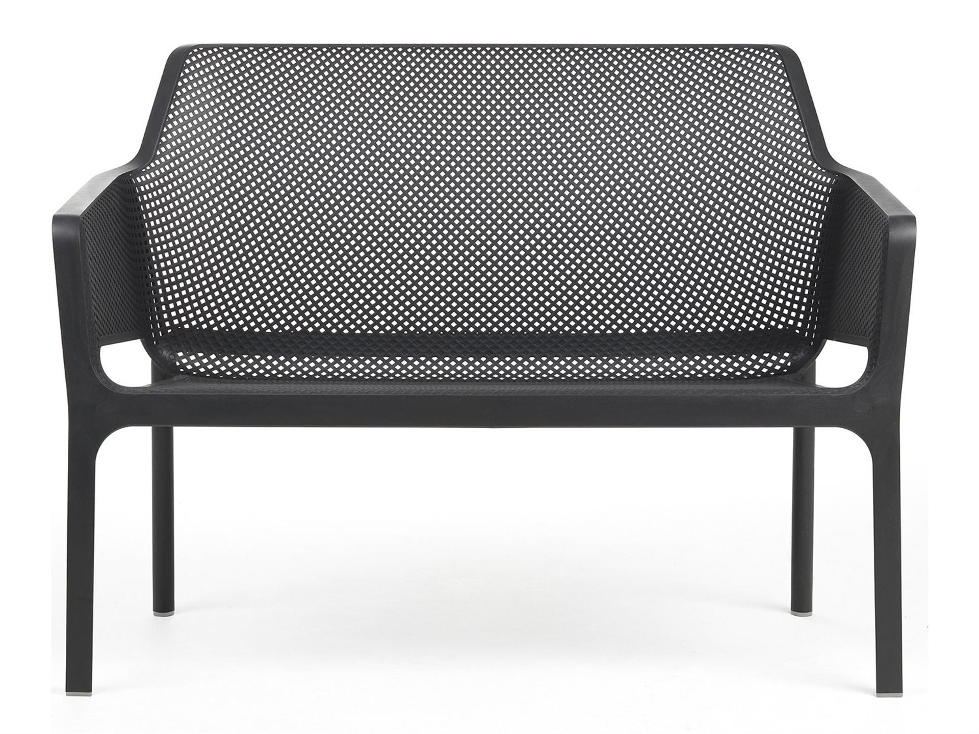 NET Resin Antracite Stackable Outdoor Bench