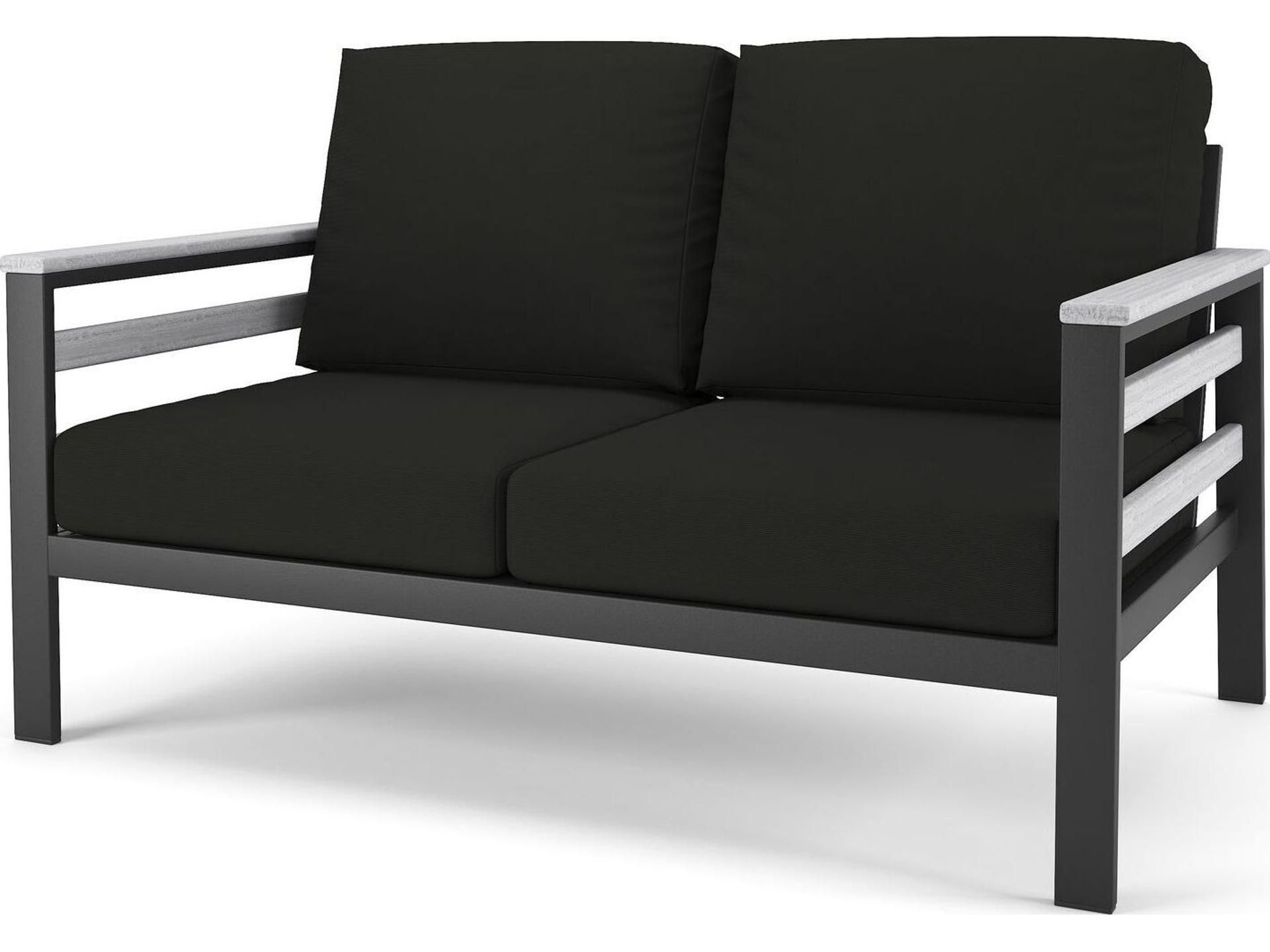 Hanover Slat Outdoor Loveseat