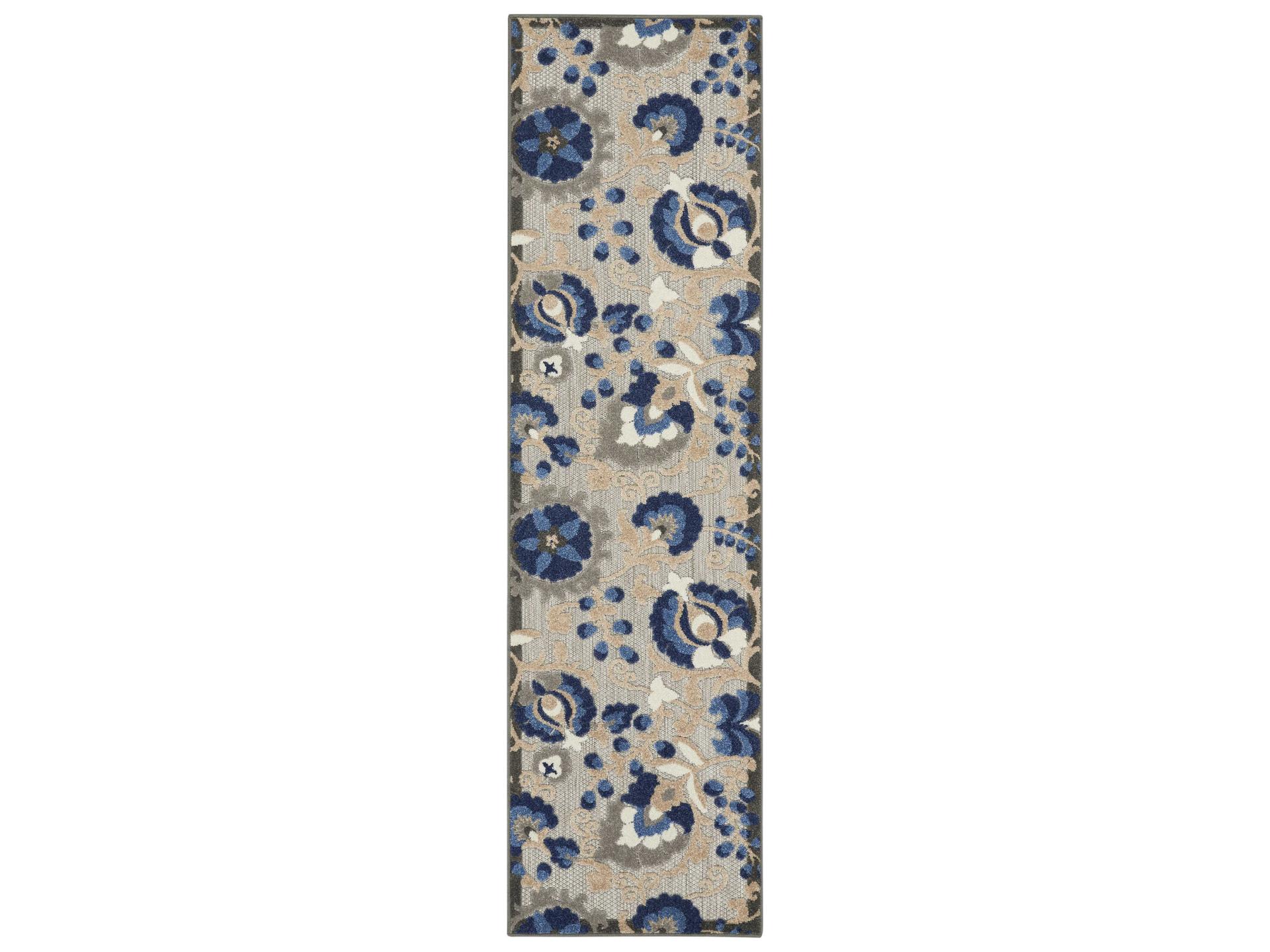Aloha Indoor Outdoor Floral Runner Rug