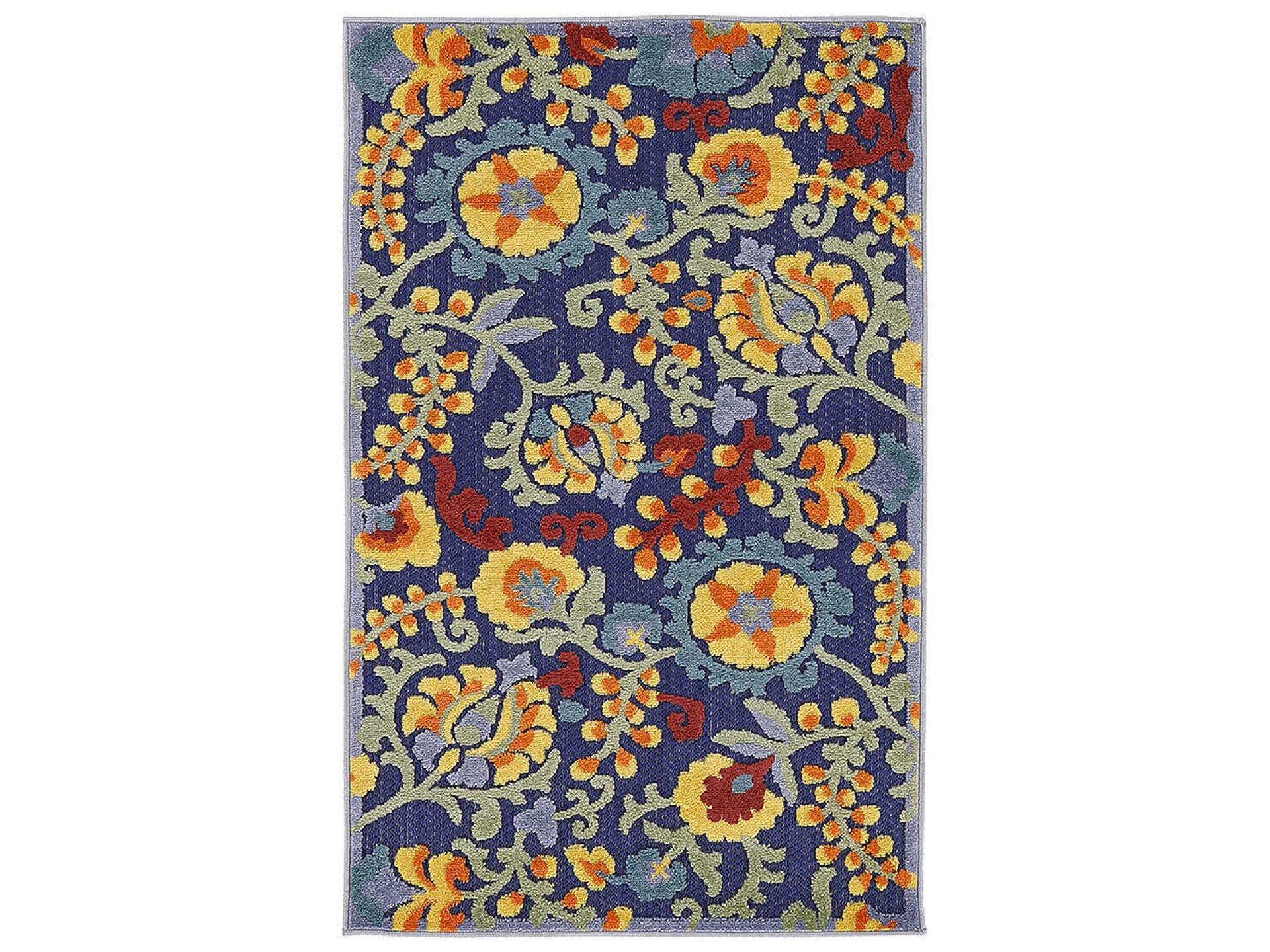 Aloha Indoor Outdoor Floral Area Rug