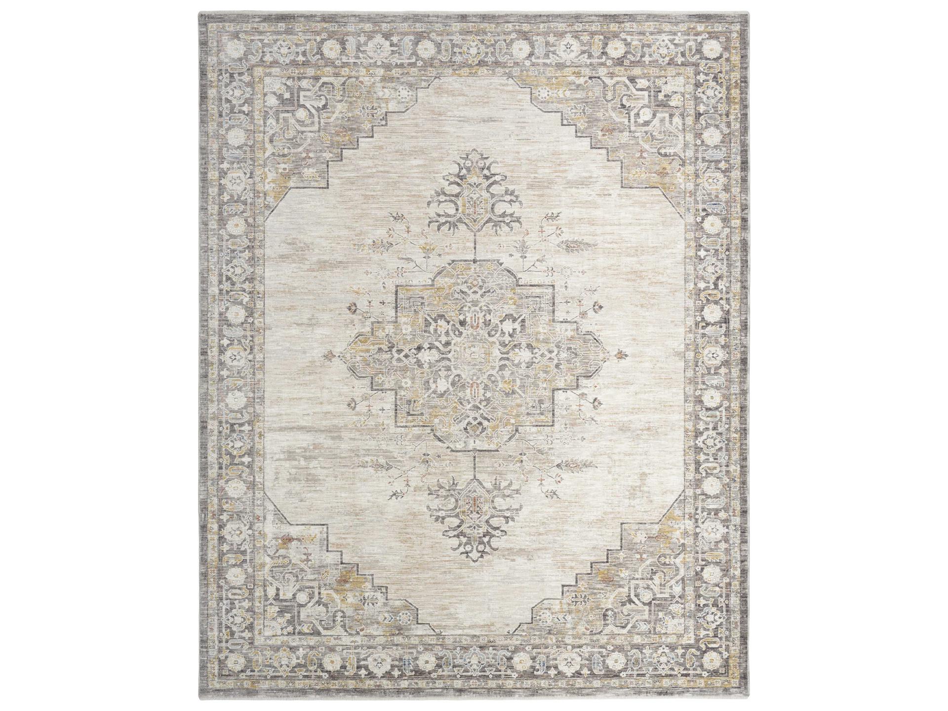 Antique Fusion Bordered Area Rug