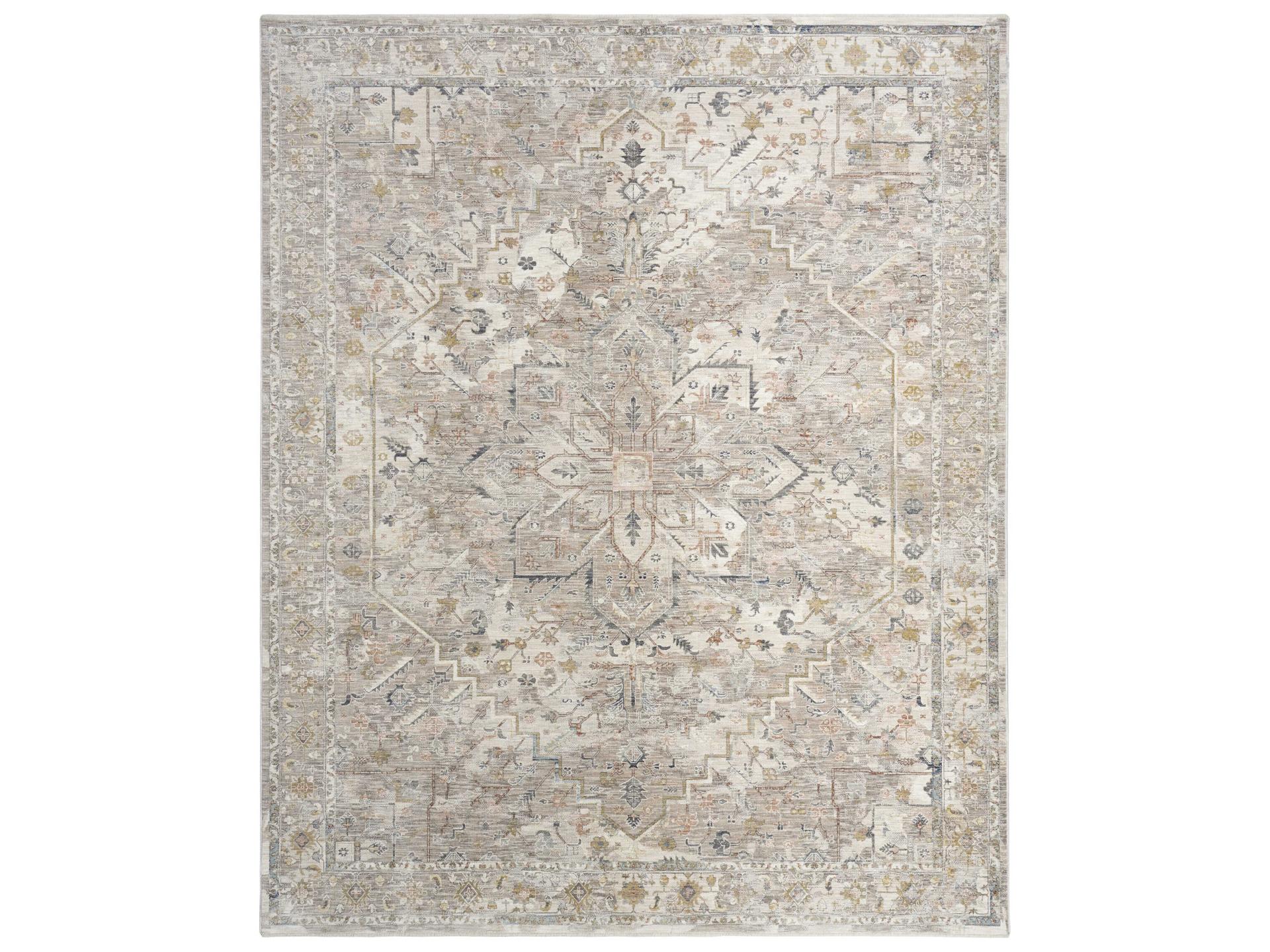 Antique Fusion Bordered Area Rug