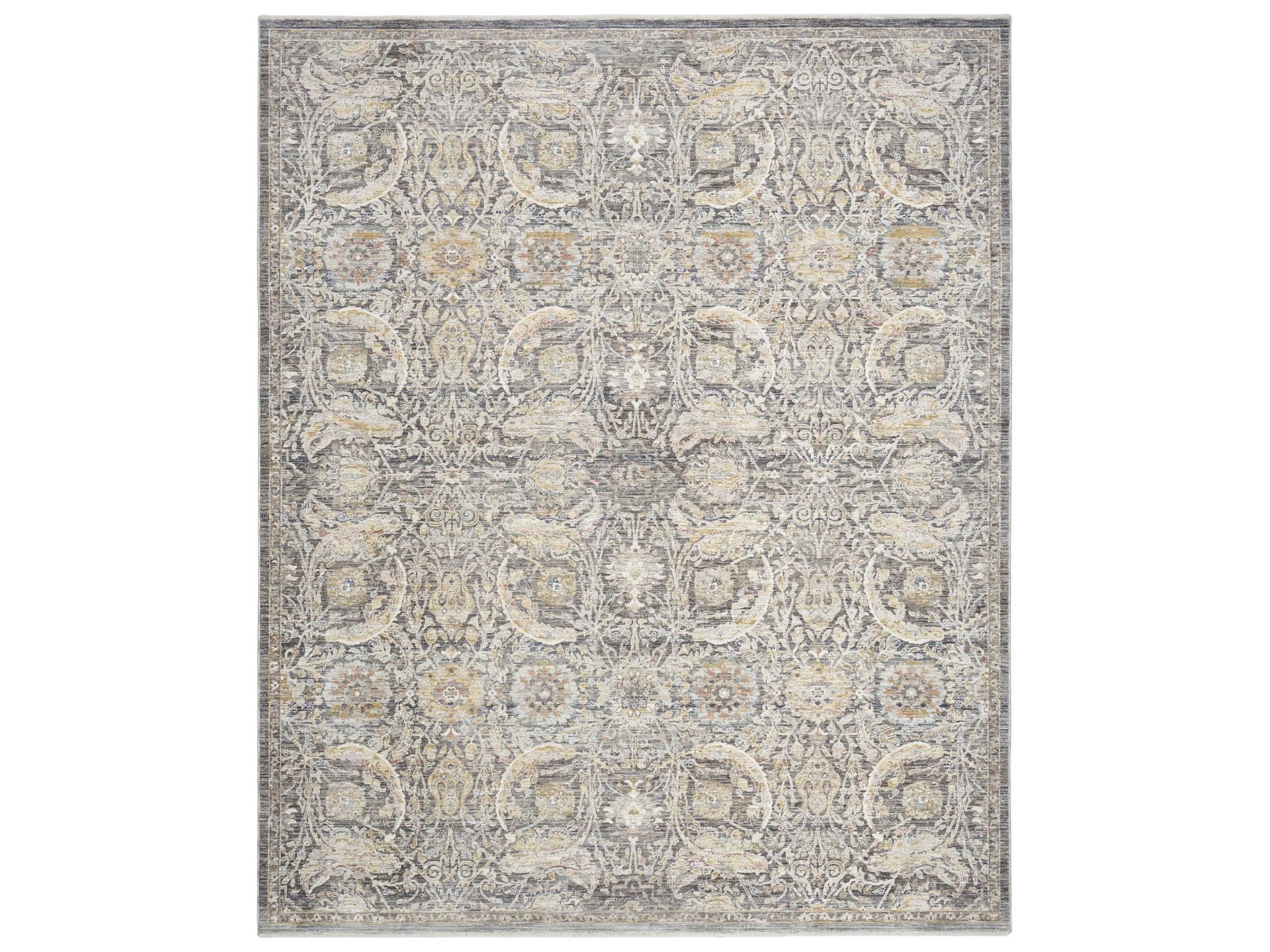 Antique Fusion Bordered Area Rug