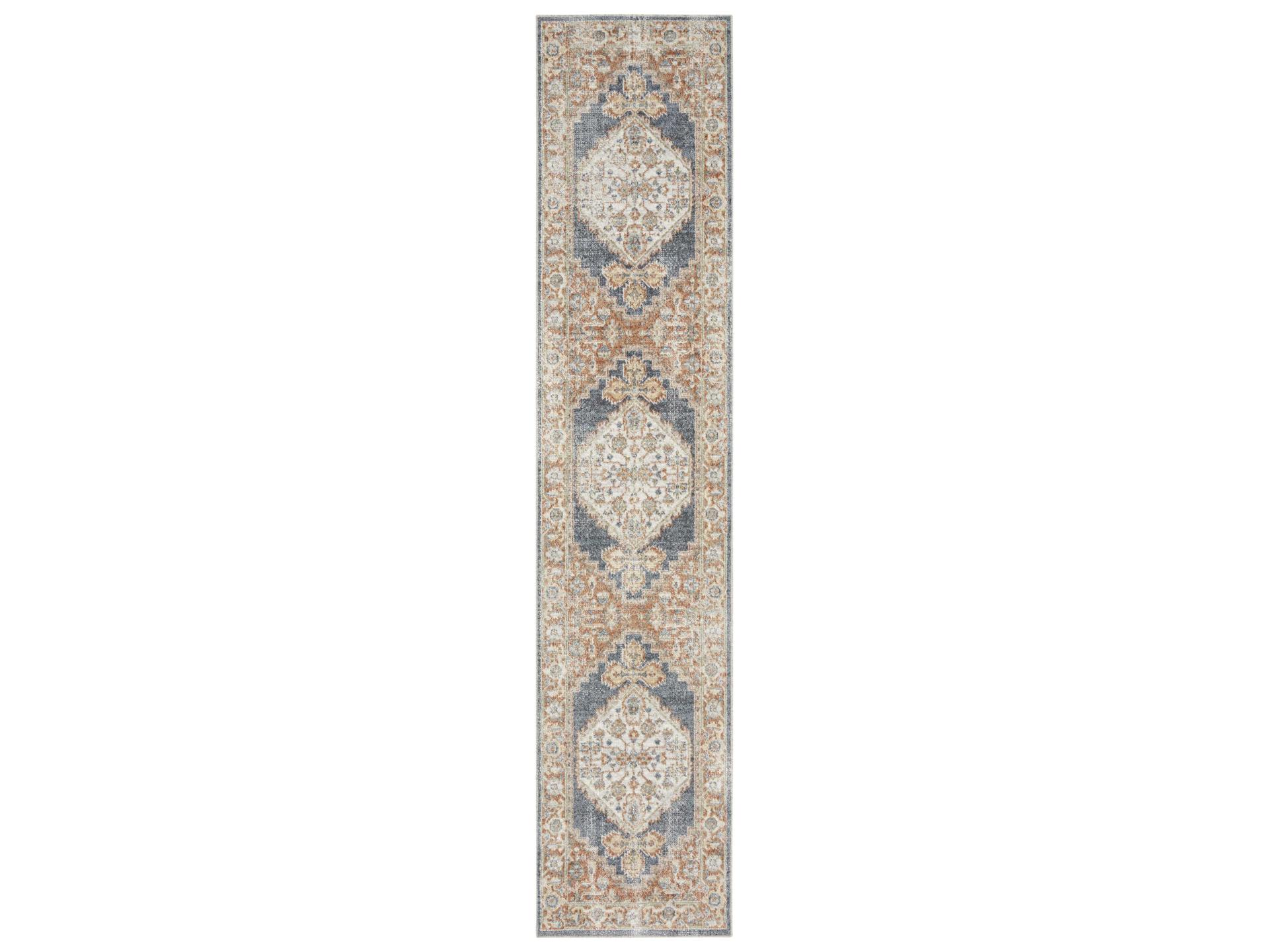 Astra Machine Washable Bordered Runner Area Rug