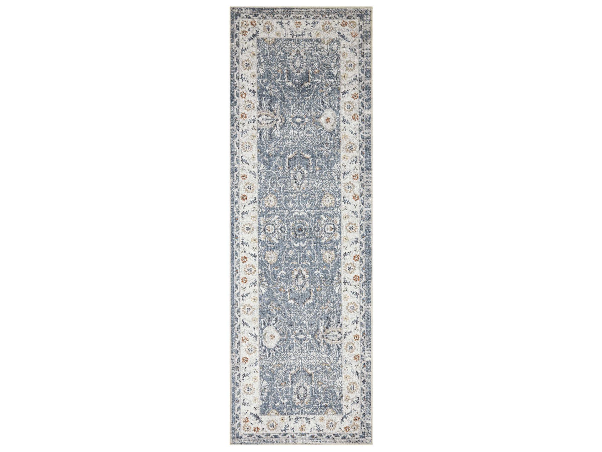 Astra Machine Washable Bordered Runner Area Rug