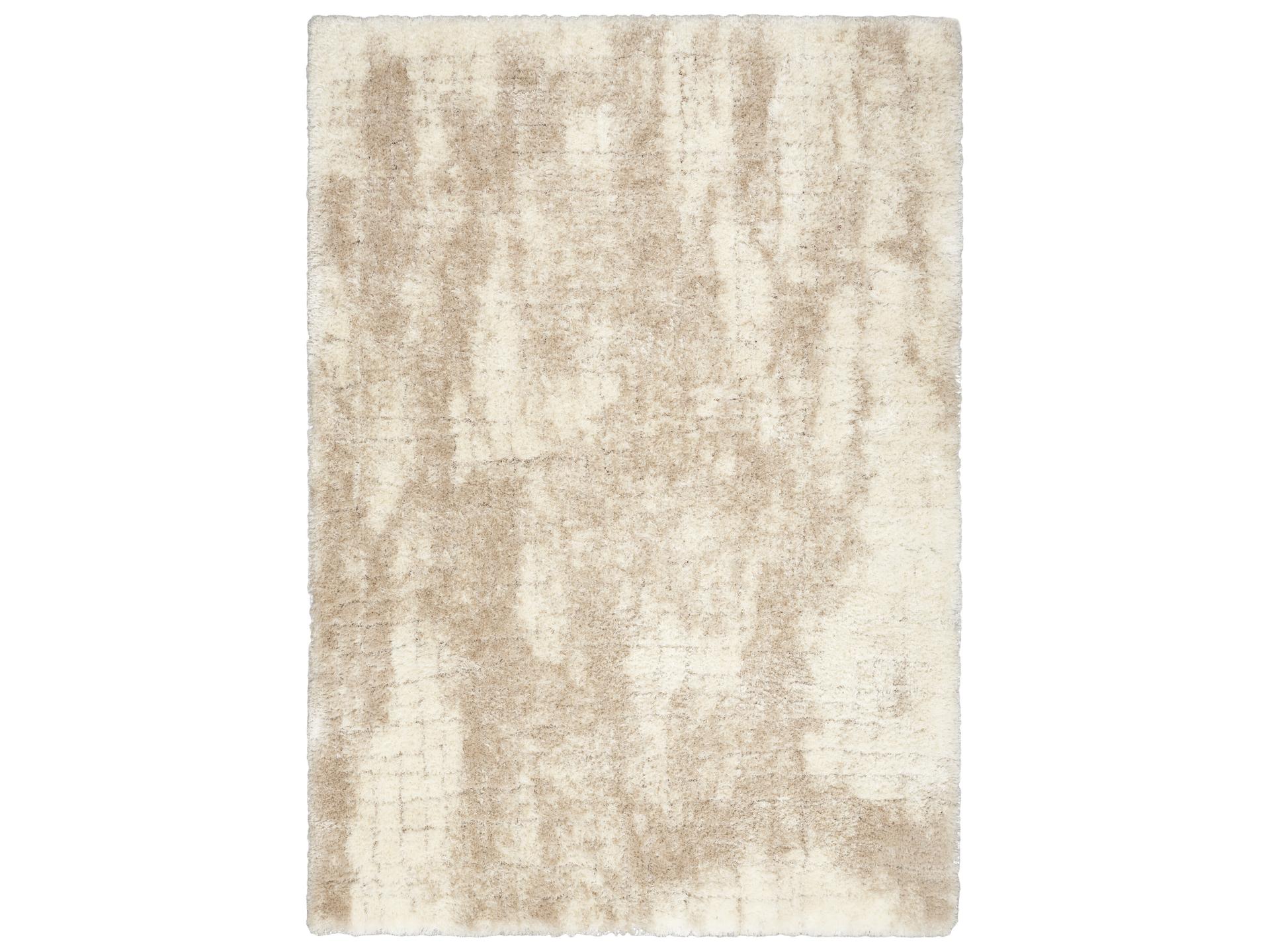 Dreamy Shag DRS01 Ivory Beige Abstract Shag Area Rug