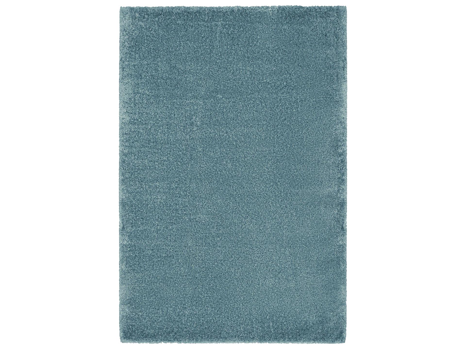Dreamy Shag Aqua Rectangle Polyester Area Rug