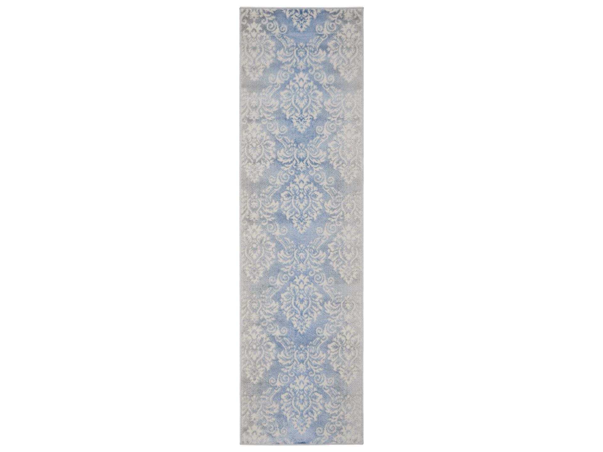 Elation Damask Runner Area Rug