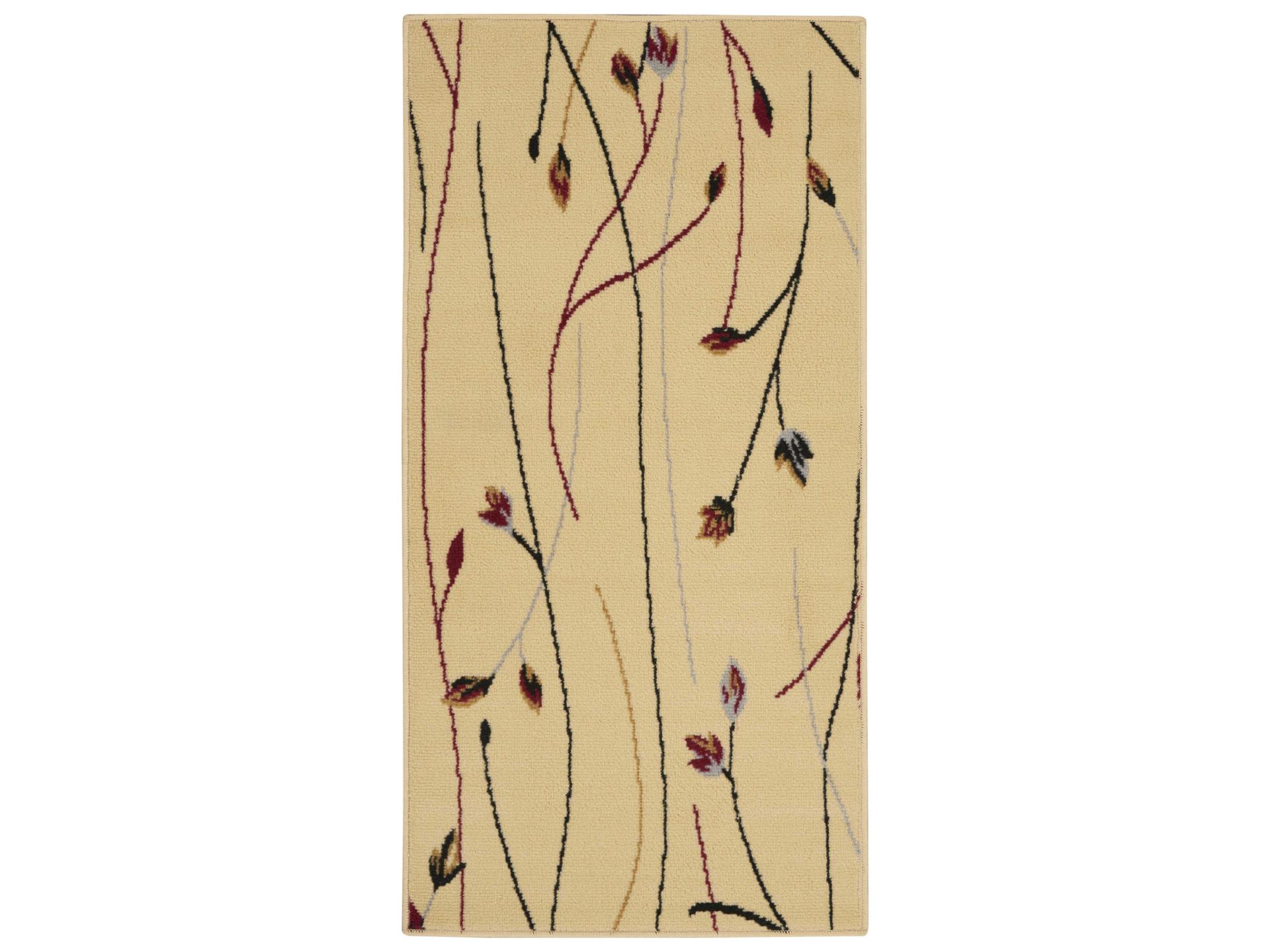 Grafix Cream Floral Abstract Area Rug
