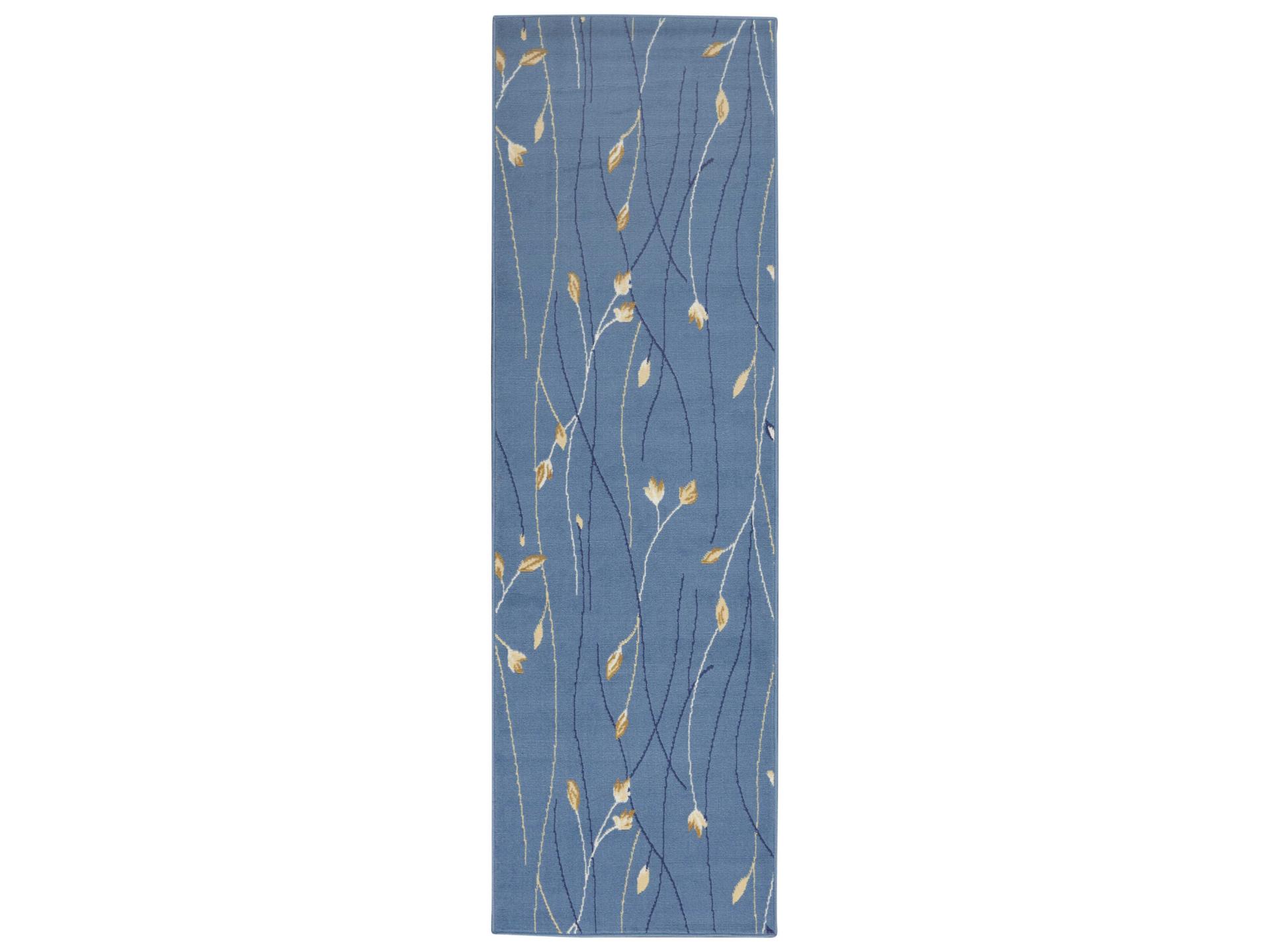 Grafix Runner Rug Light Blue Floral