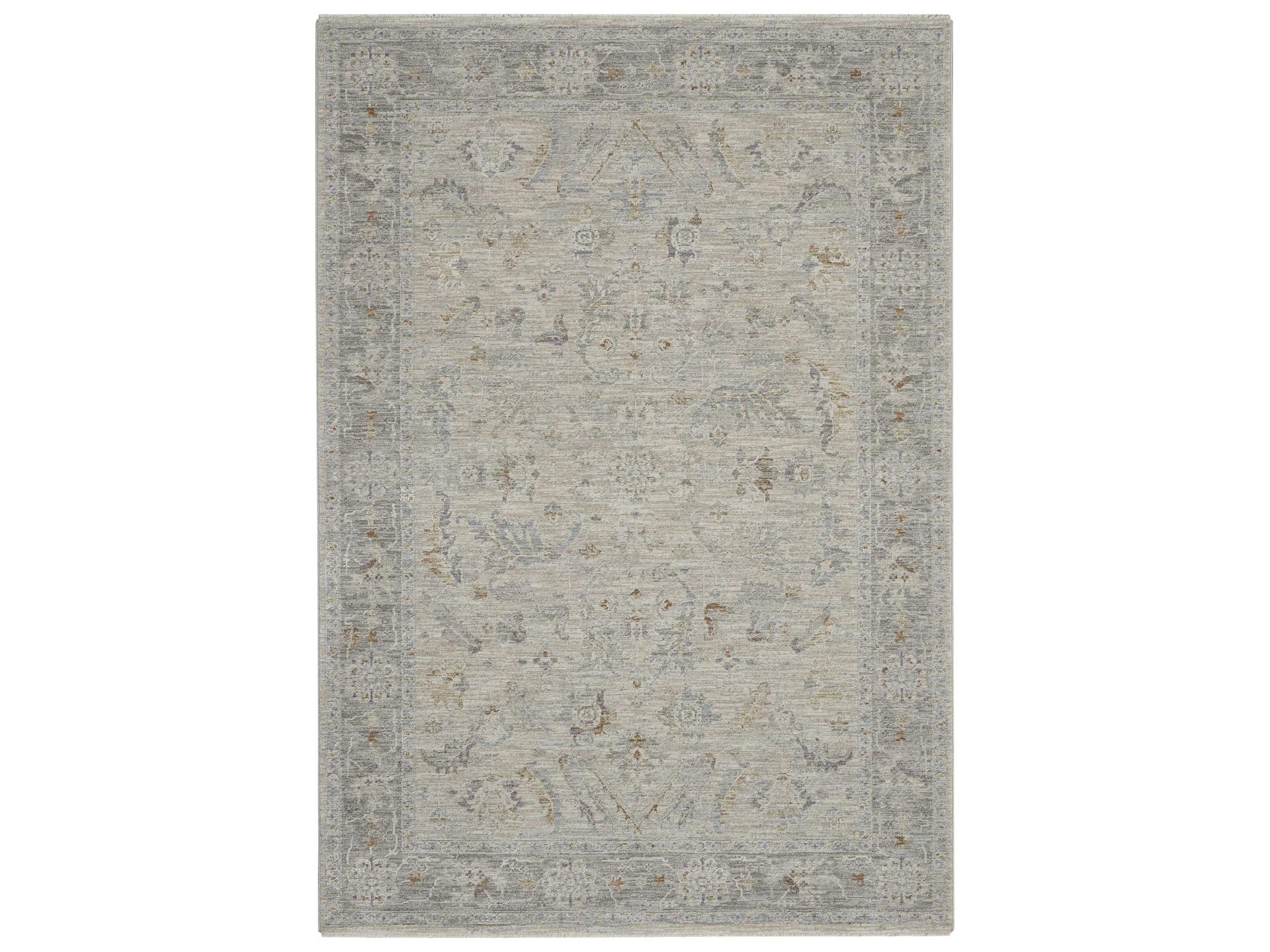 Infinite Collection Area Rug in Light Grey Farmhouse Style