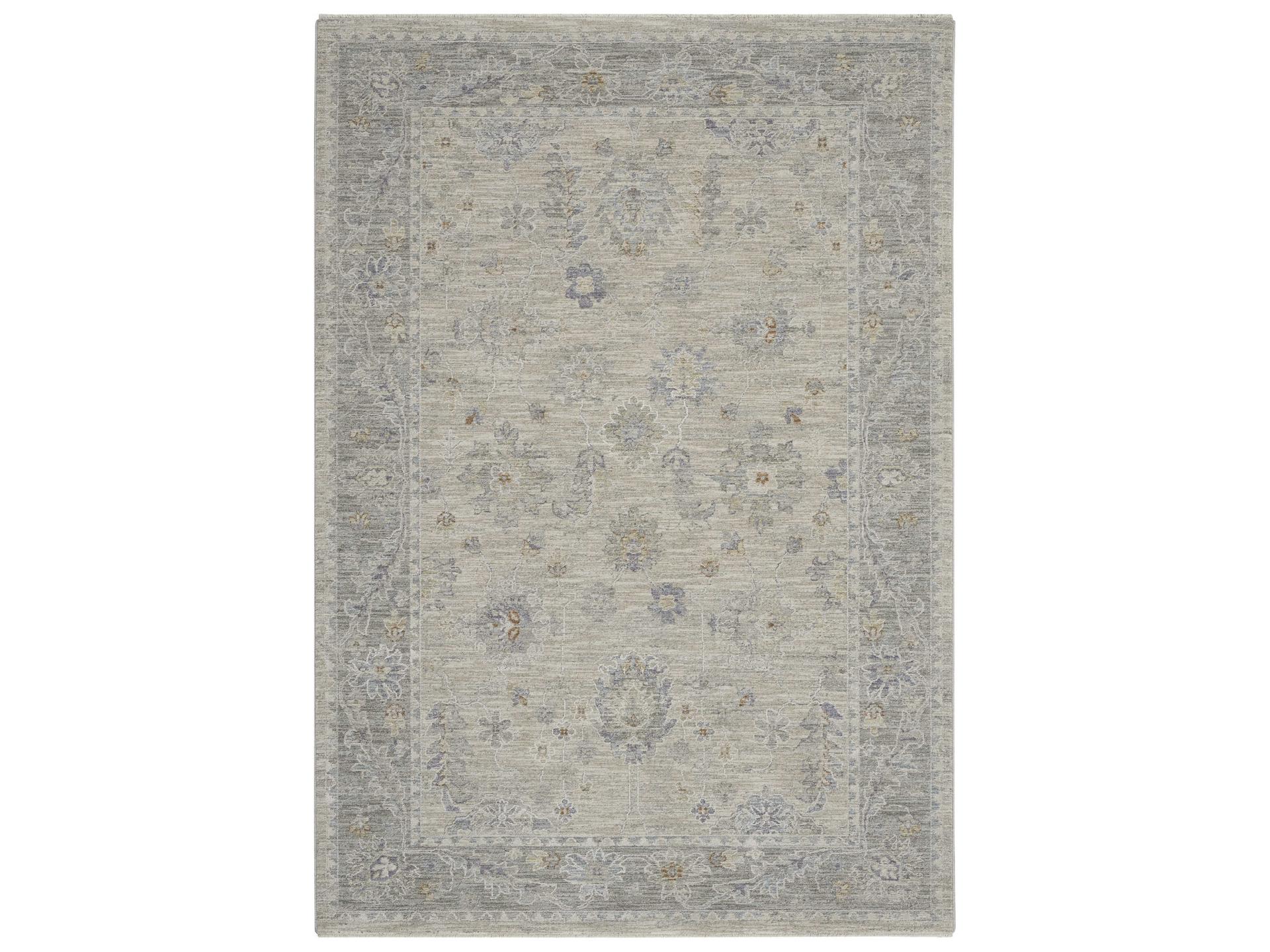 Infinite Area Rug Traditional Persian Light Grey