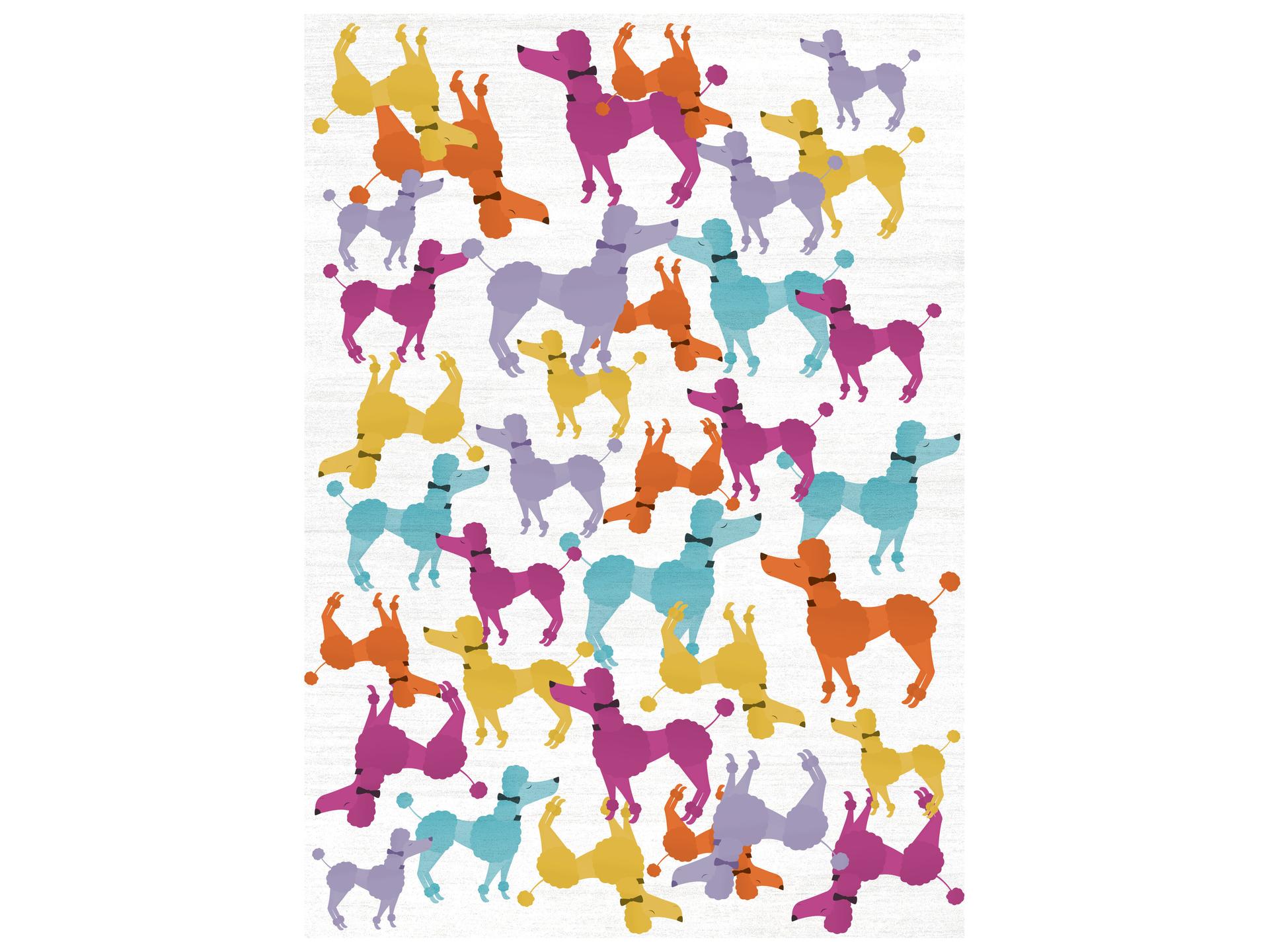 Imagination Graphic Kids Area Rug in Ivory Multicolor