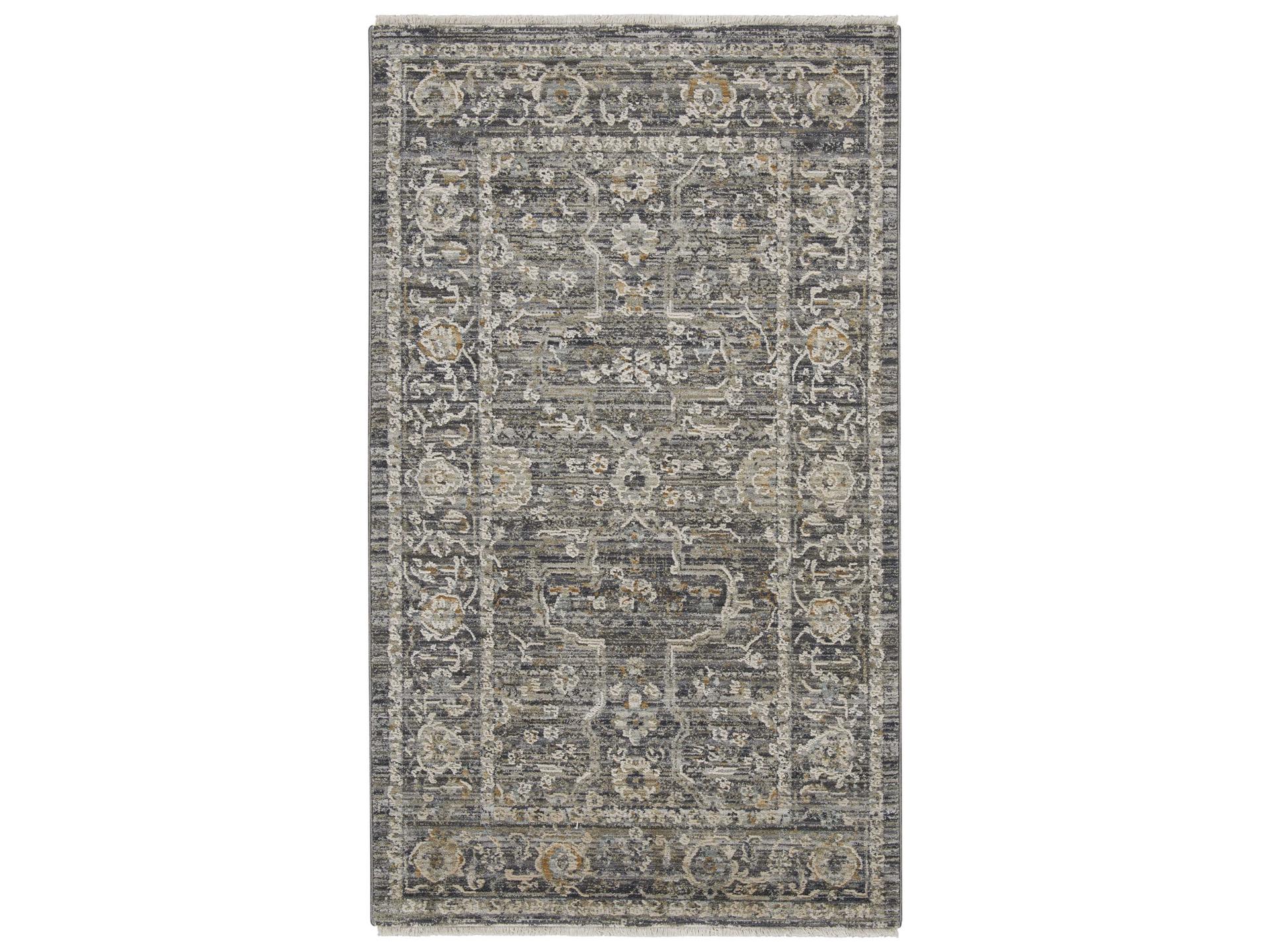 Lynx Area Rug in Slate Multicolor LNX03 A Persian Inspired Distressed Rug