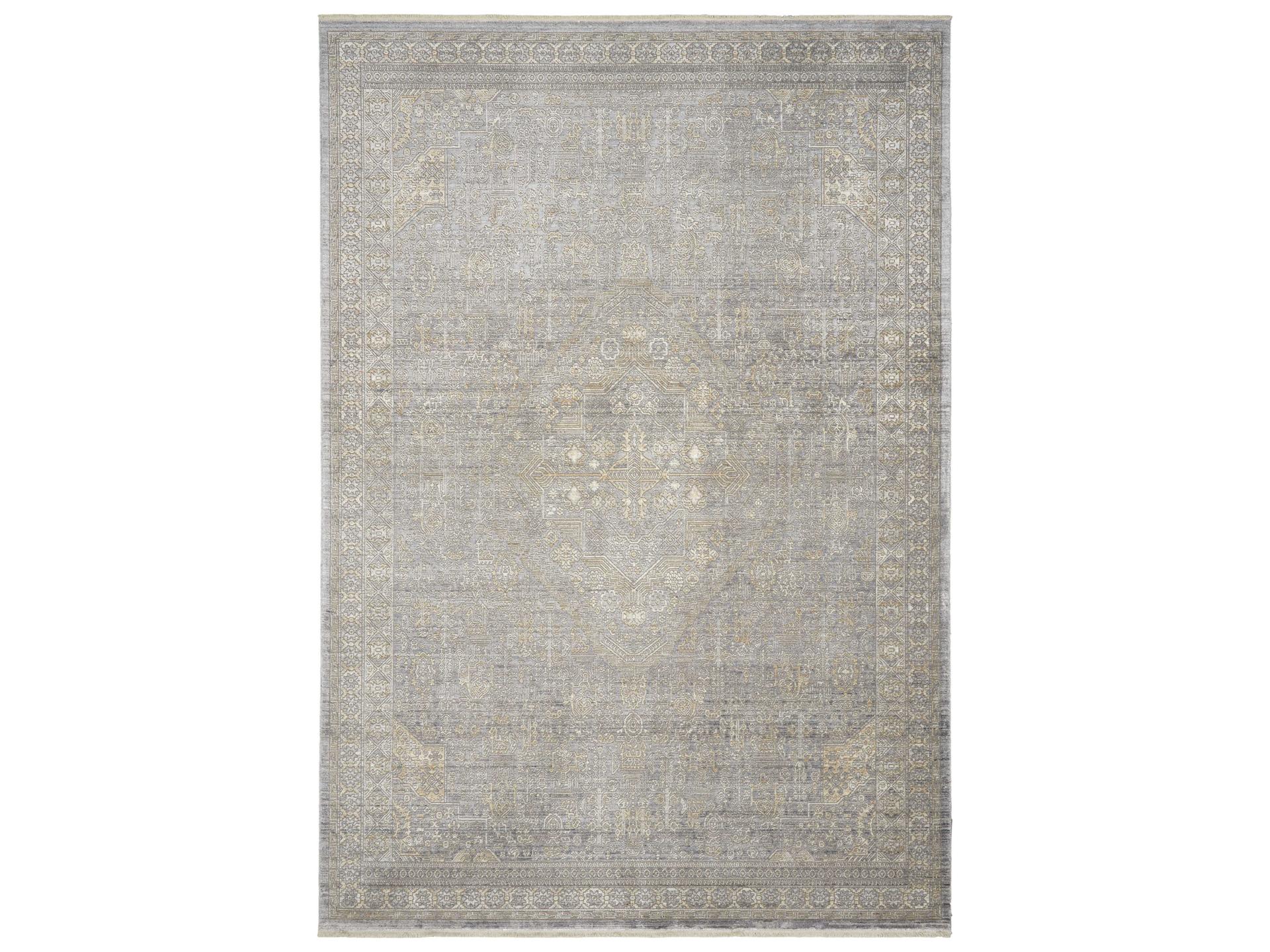 Lustrous Weave Bordered Area Rug