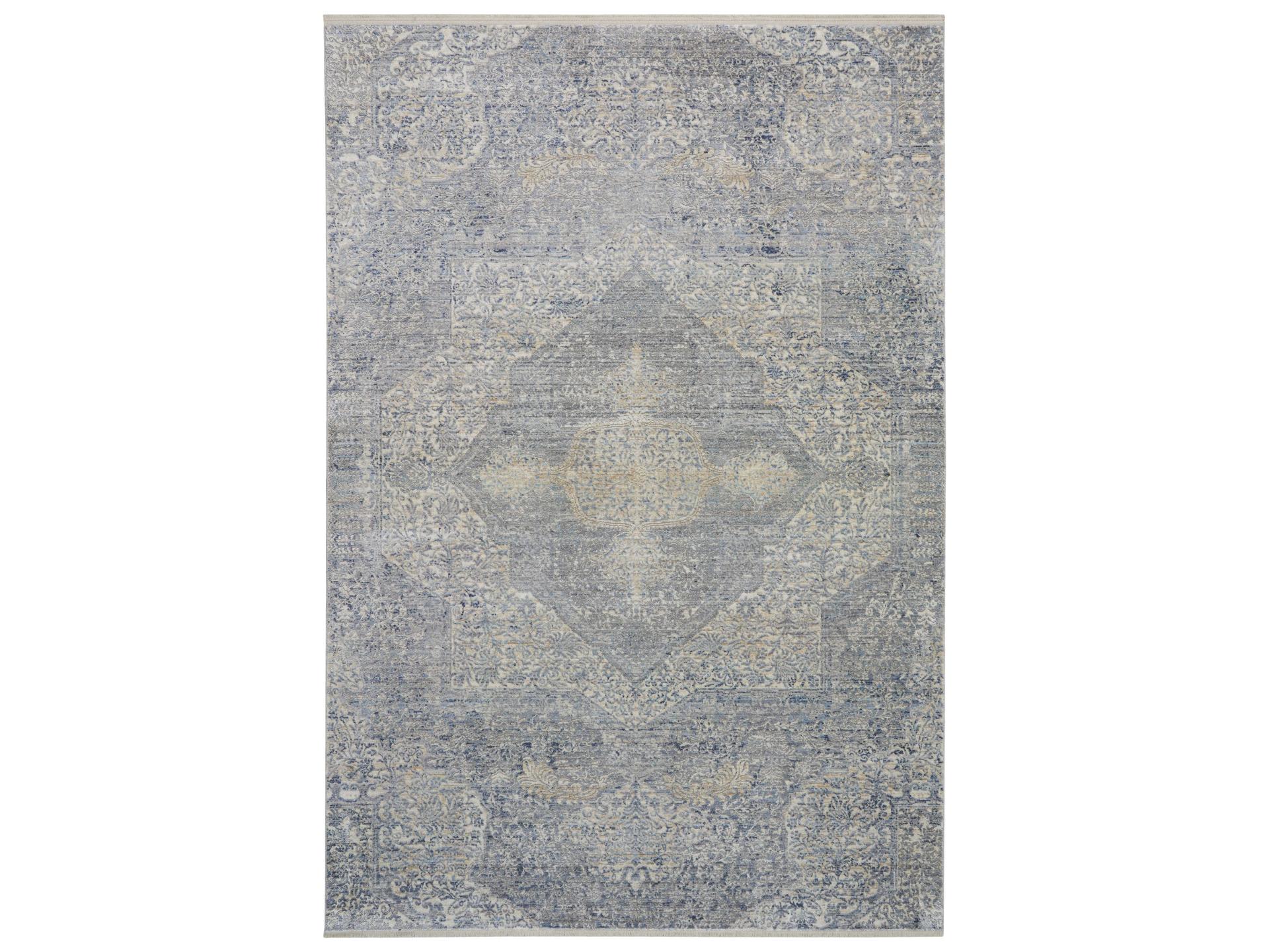 Lustrous Weave Bordered Area Rug