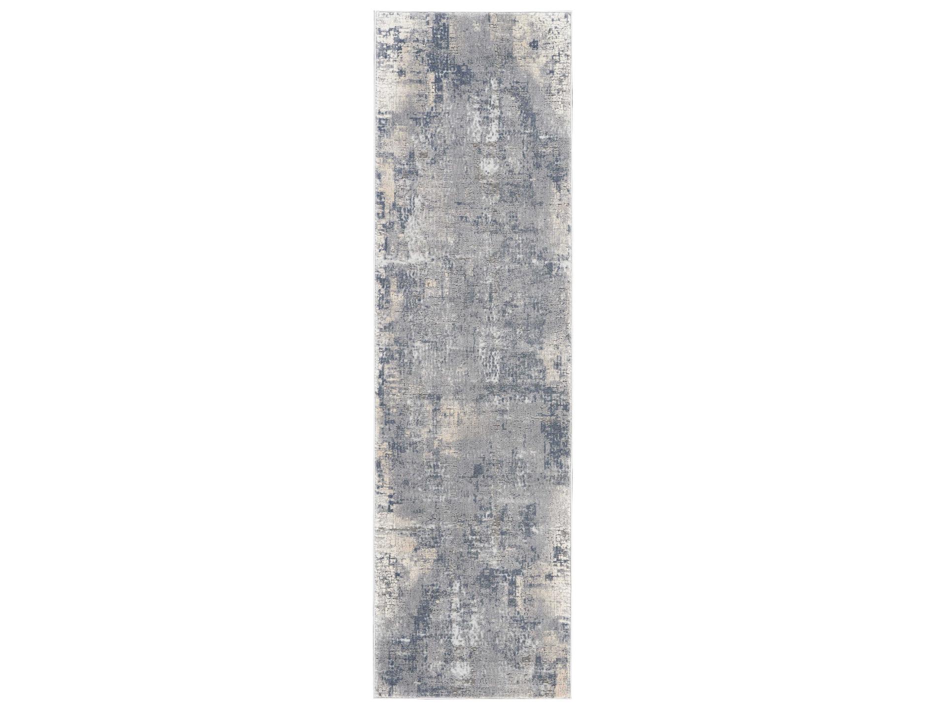 Rustic Textures Abstract Runner Area Rug